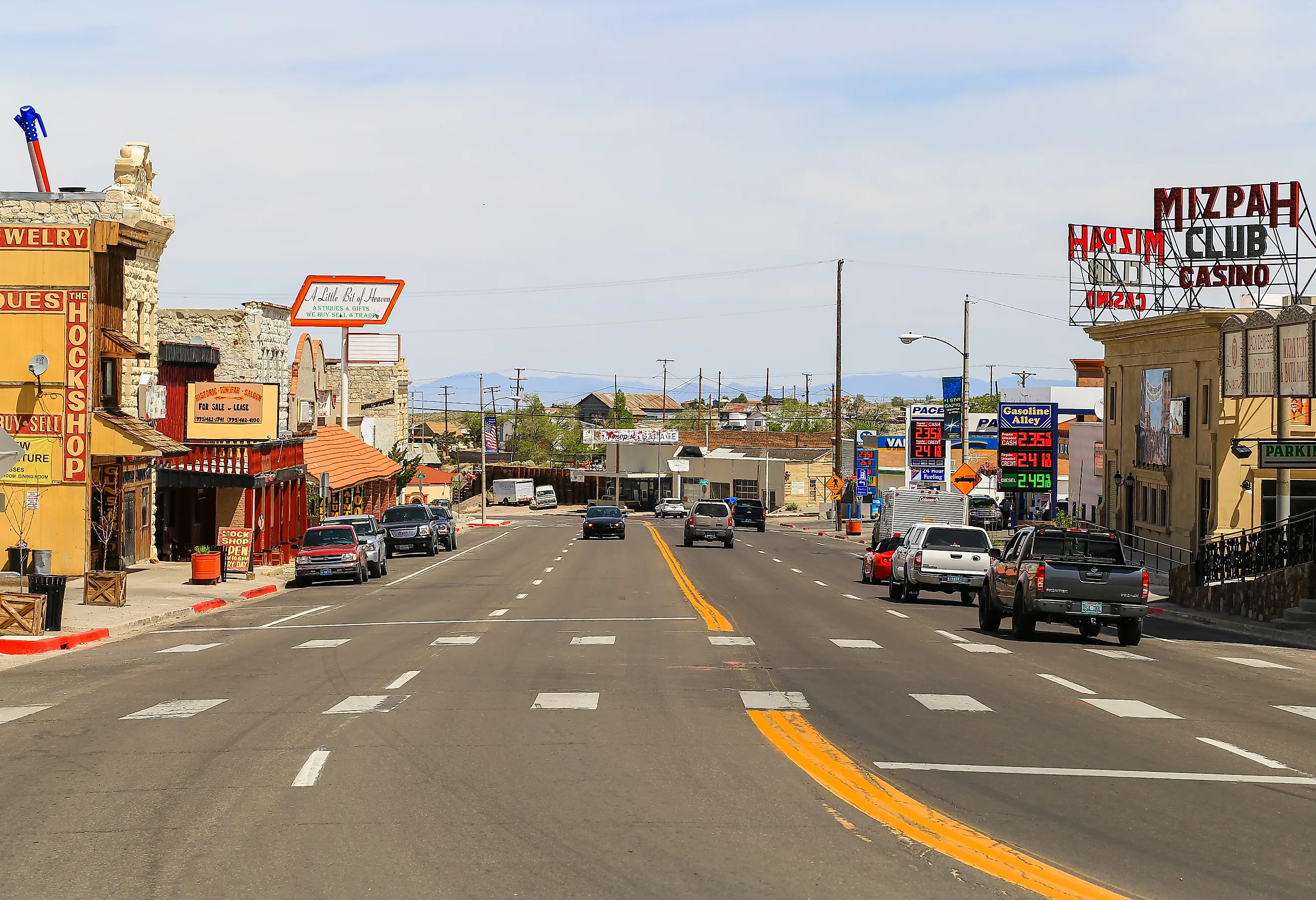 Main Street in Tonopah, Nevada.