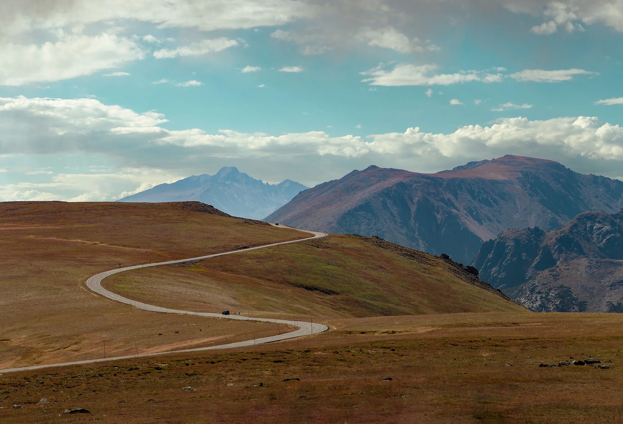Autumn scenery at Trail Ridge Road in Rocky Mountain National Park, Colorado