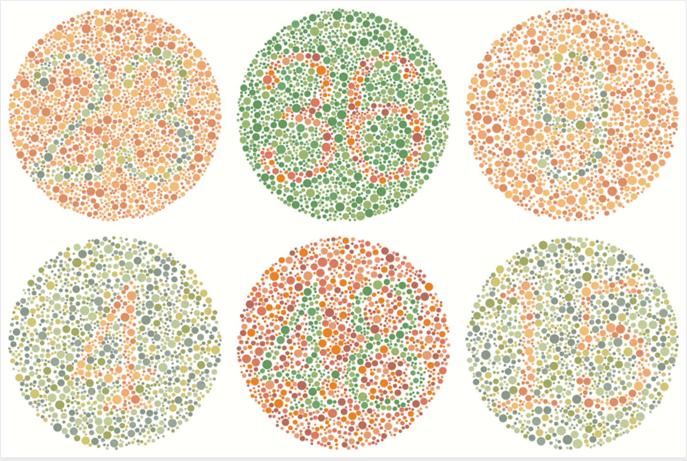 A test for color blindness. Image credit: LuckyBall/Shutterstock.com