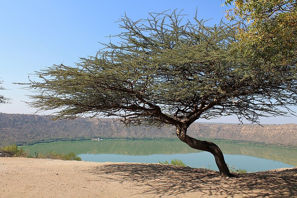 Lonar Crater Lake, India.