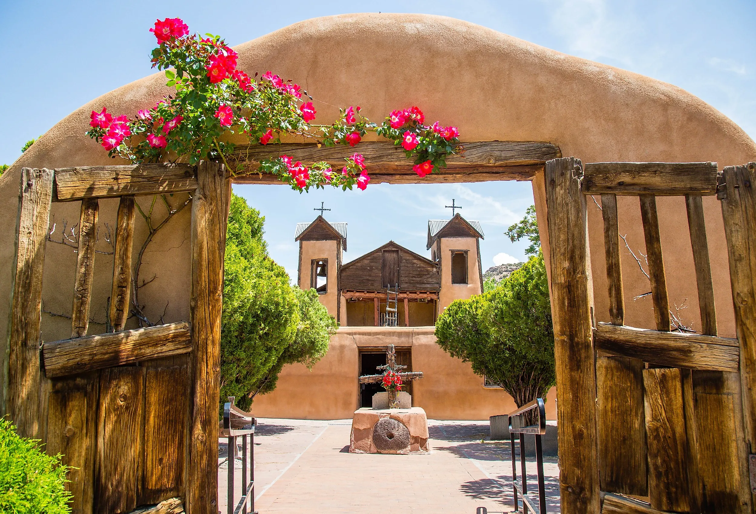 El Santuario de Chimayo pilgrimage site in New Mexico.