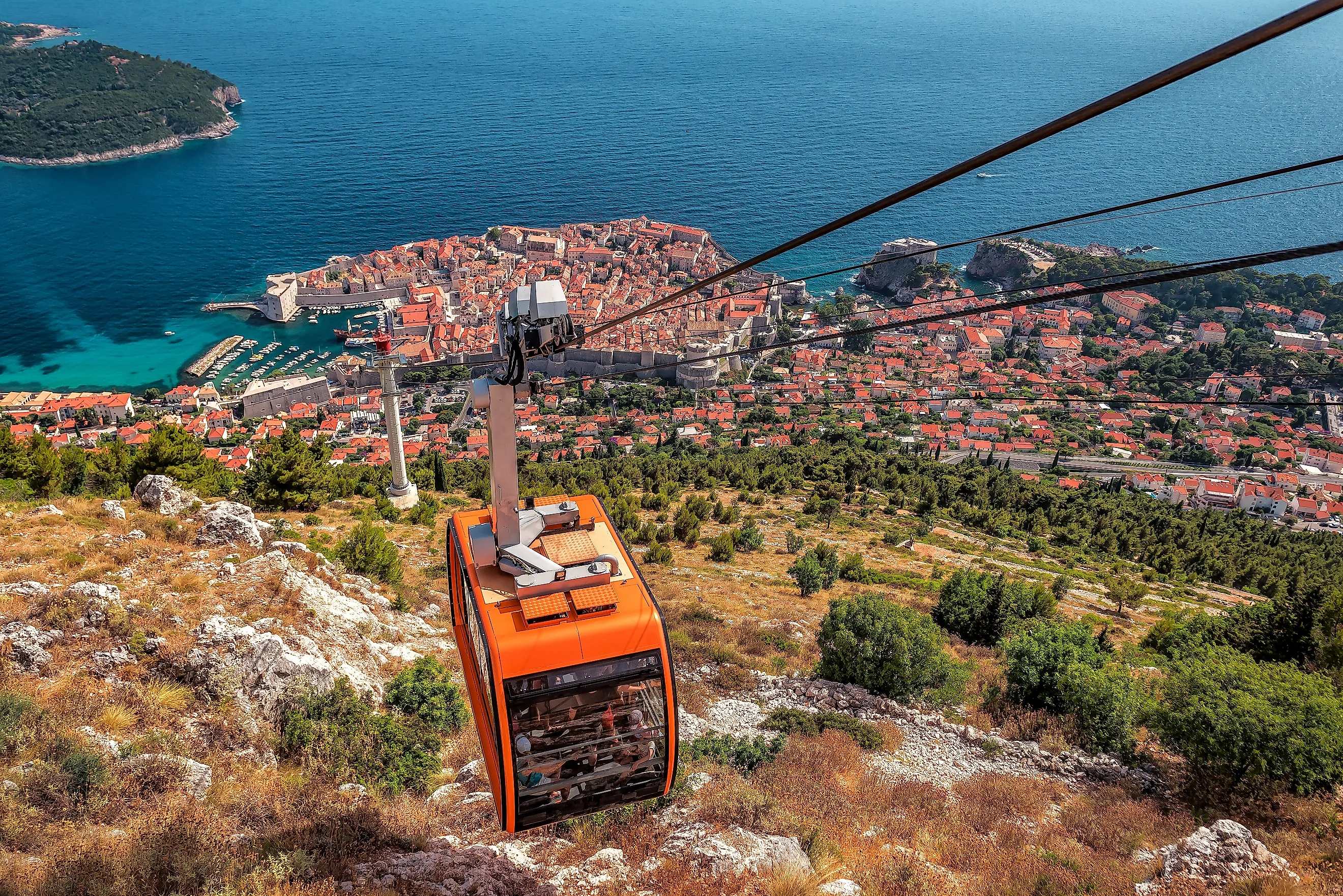 The beautiful town of Dubrovnik, Croatia.