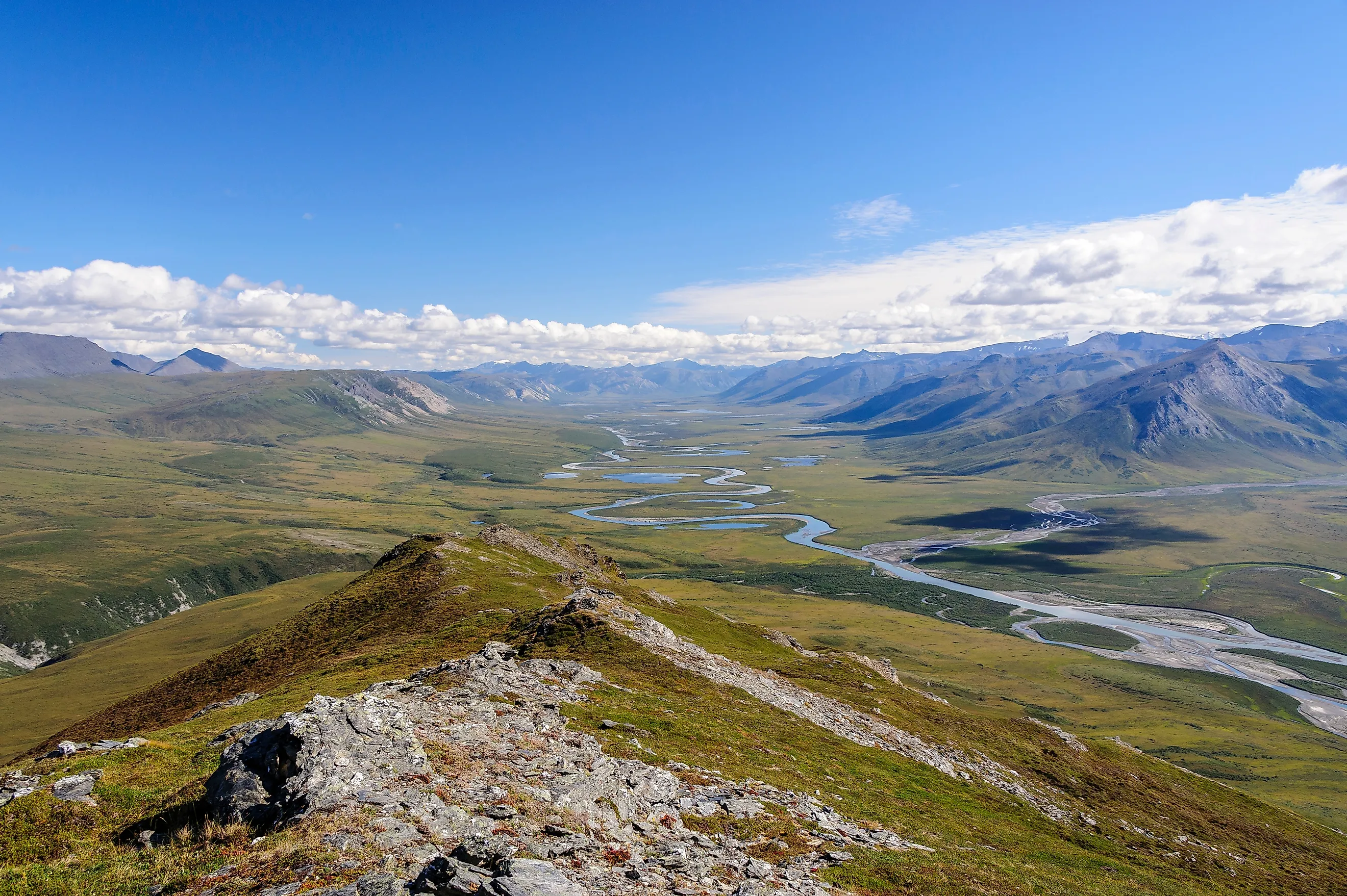  Arctic tundra landscape along the upper reaches of the noatak river