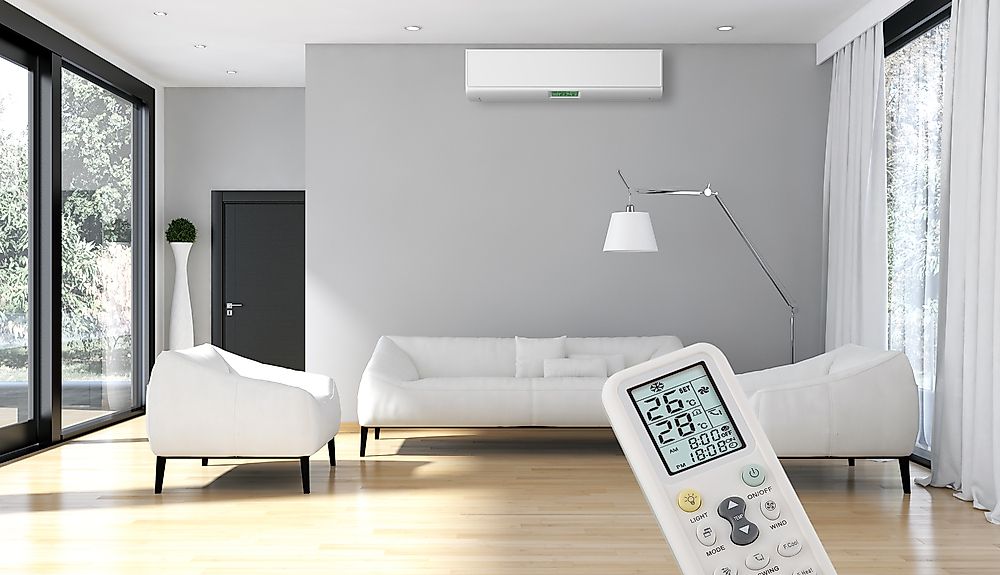 Air conditioners distribute cooled air throughout a building or vehicle.