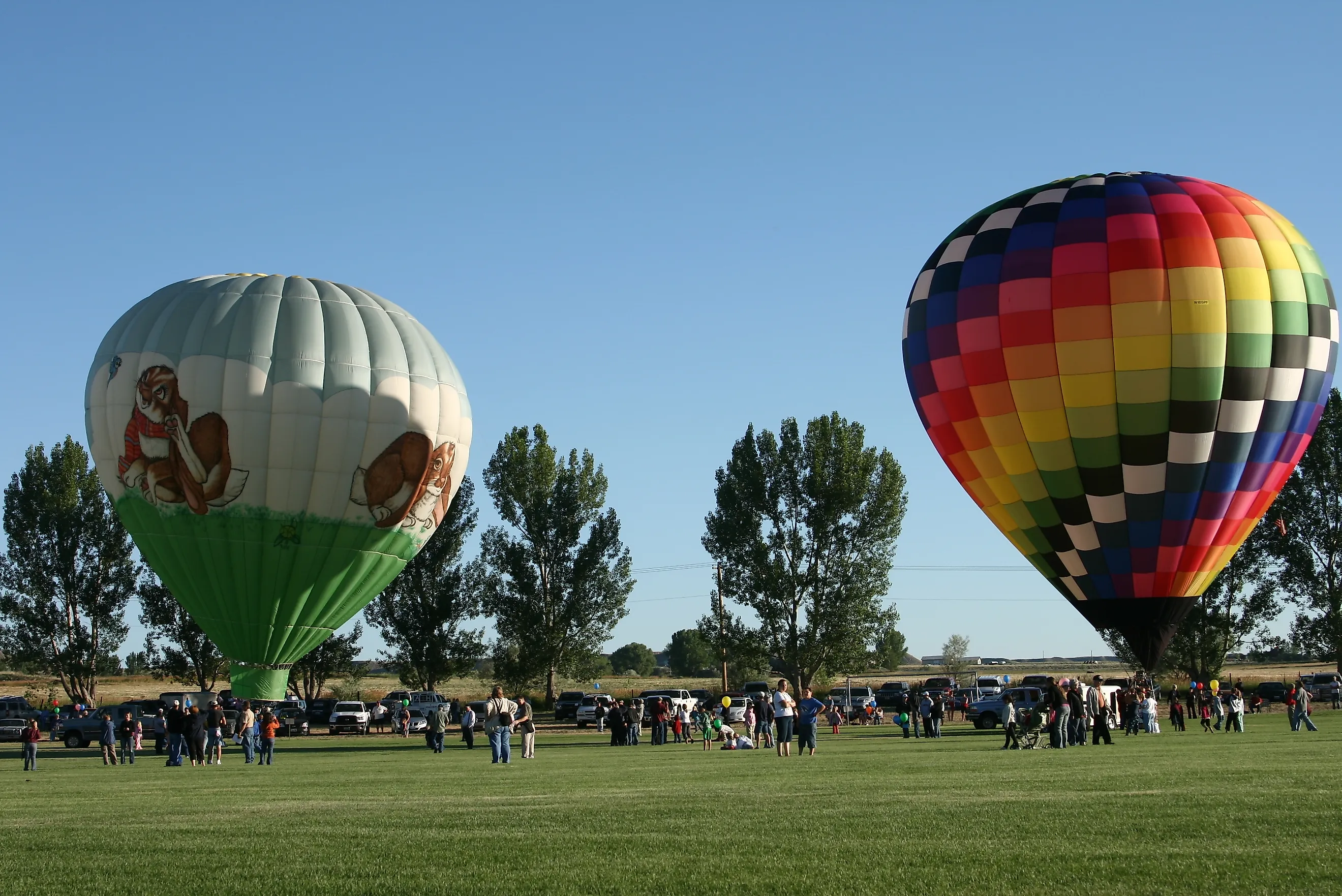 The annual hot air balloon festival in Riverton, Wyoming. Image: Wirestock Creators / Shutterstock.