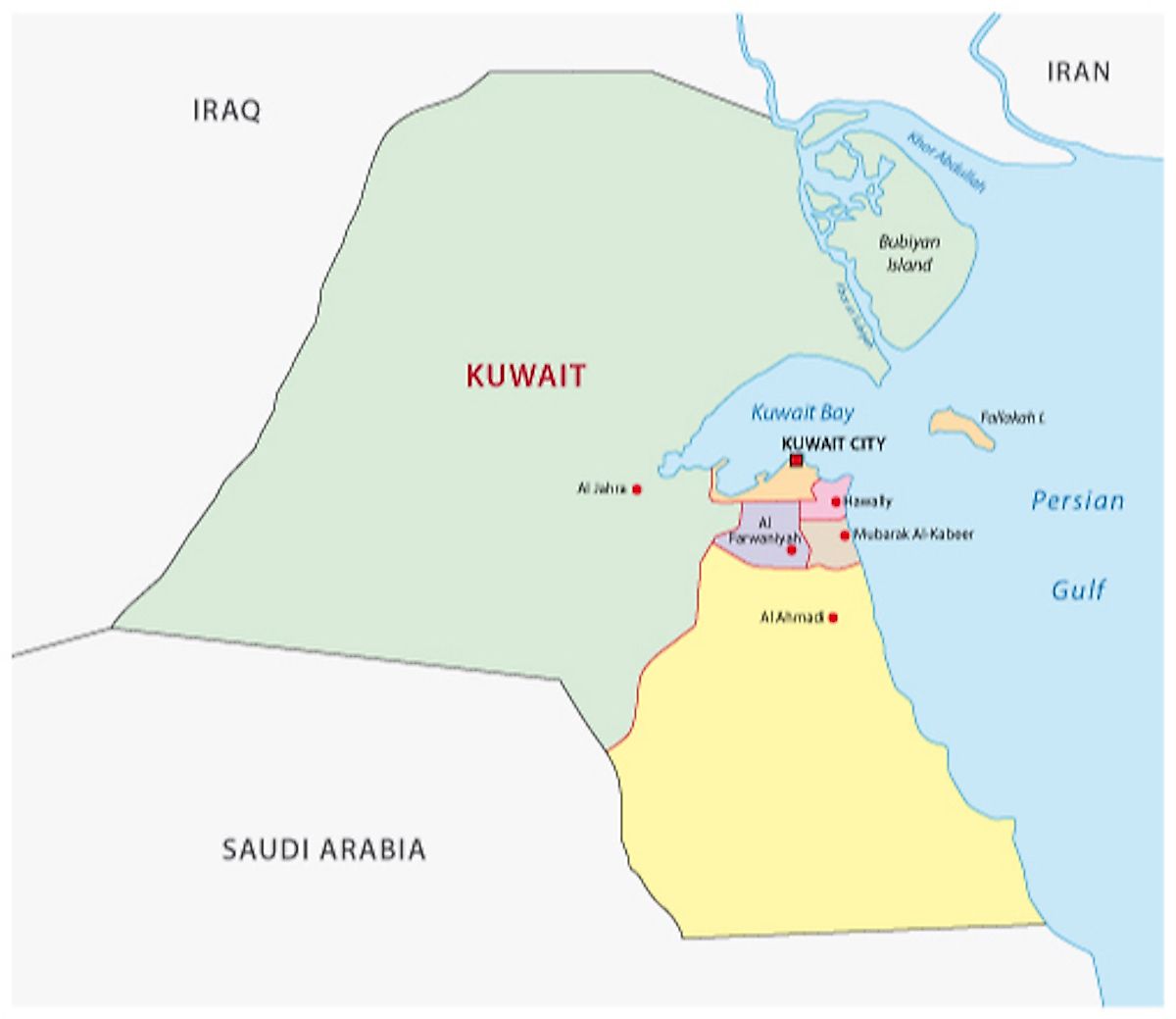 Kuwait Maps & Facts World Atlas