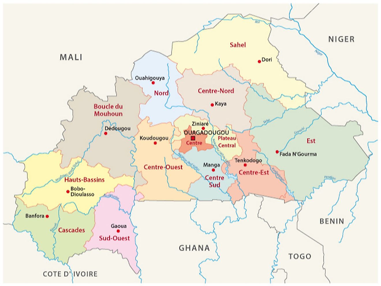 Burkina Faso Maps & Facts  World Atlas