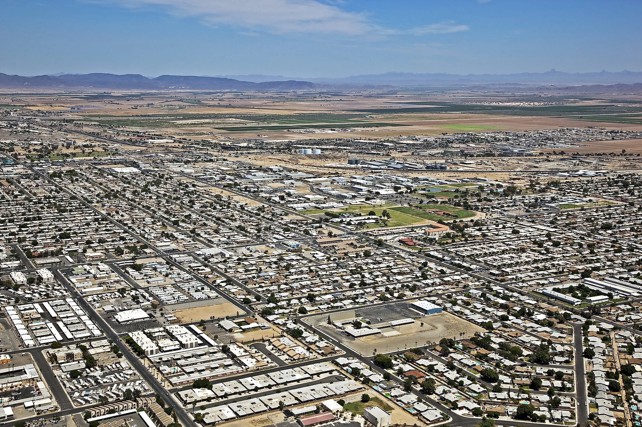 Skyline of Yuma, Arizona 