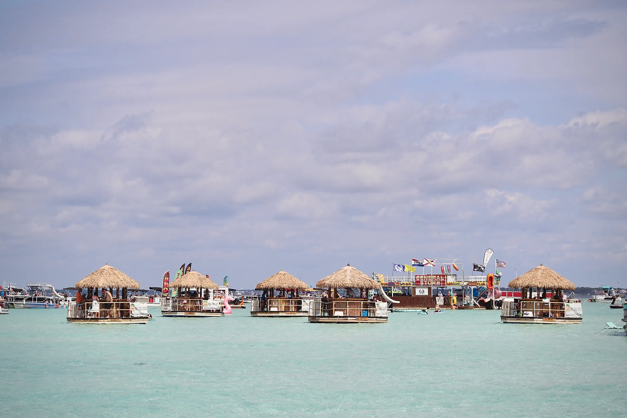  Crab Island Sandbar at high tide. Editorial credit: ericapowell39 / Shutterstock.com