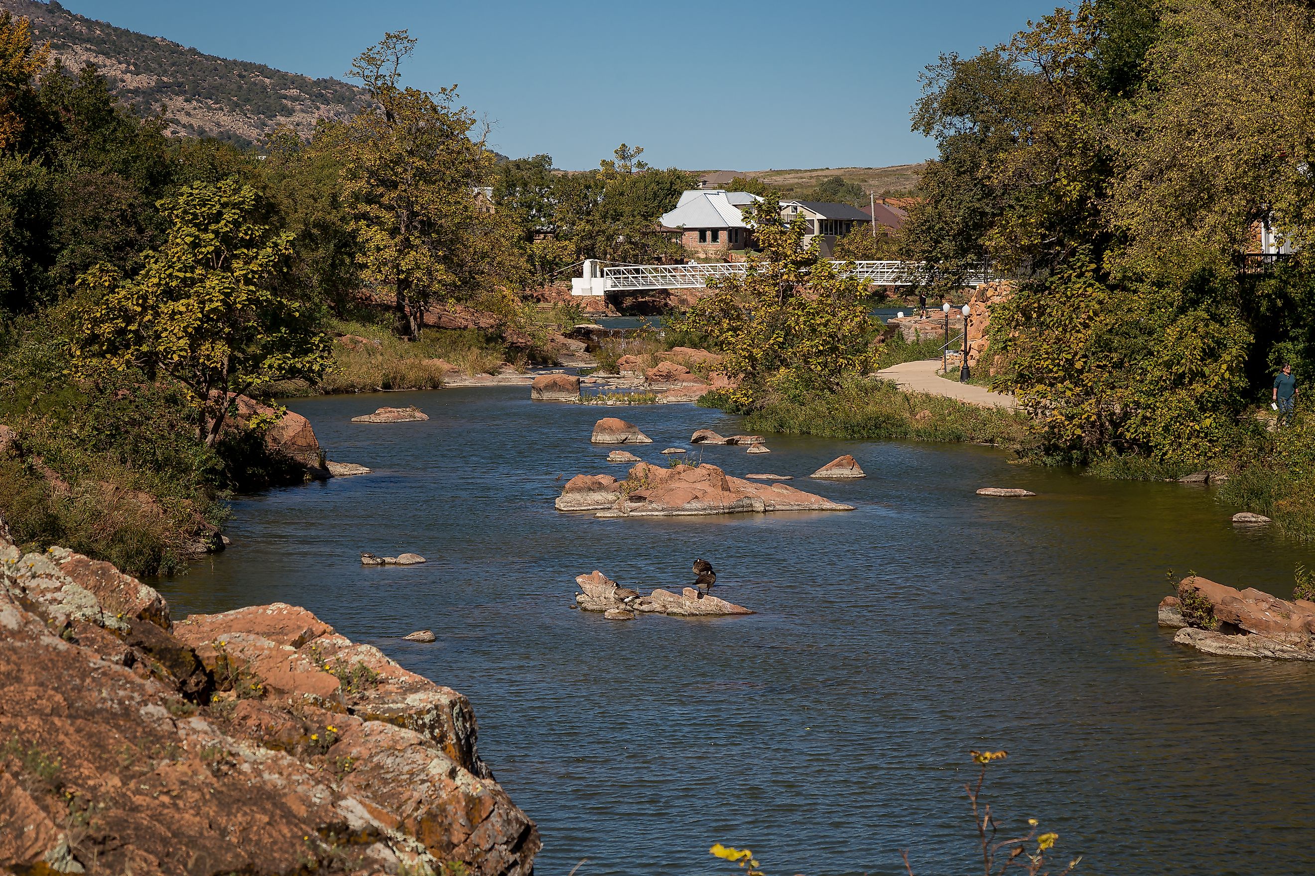 Medicine Park in the Wichita Mountains. 