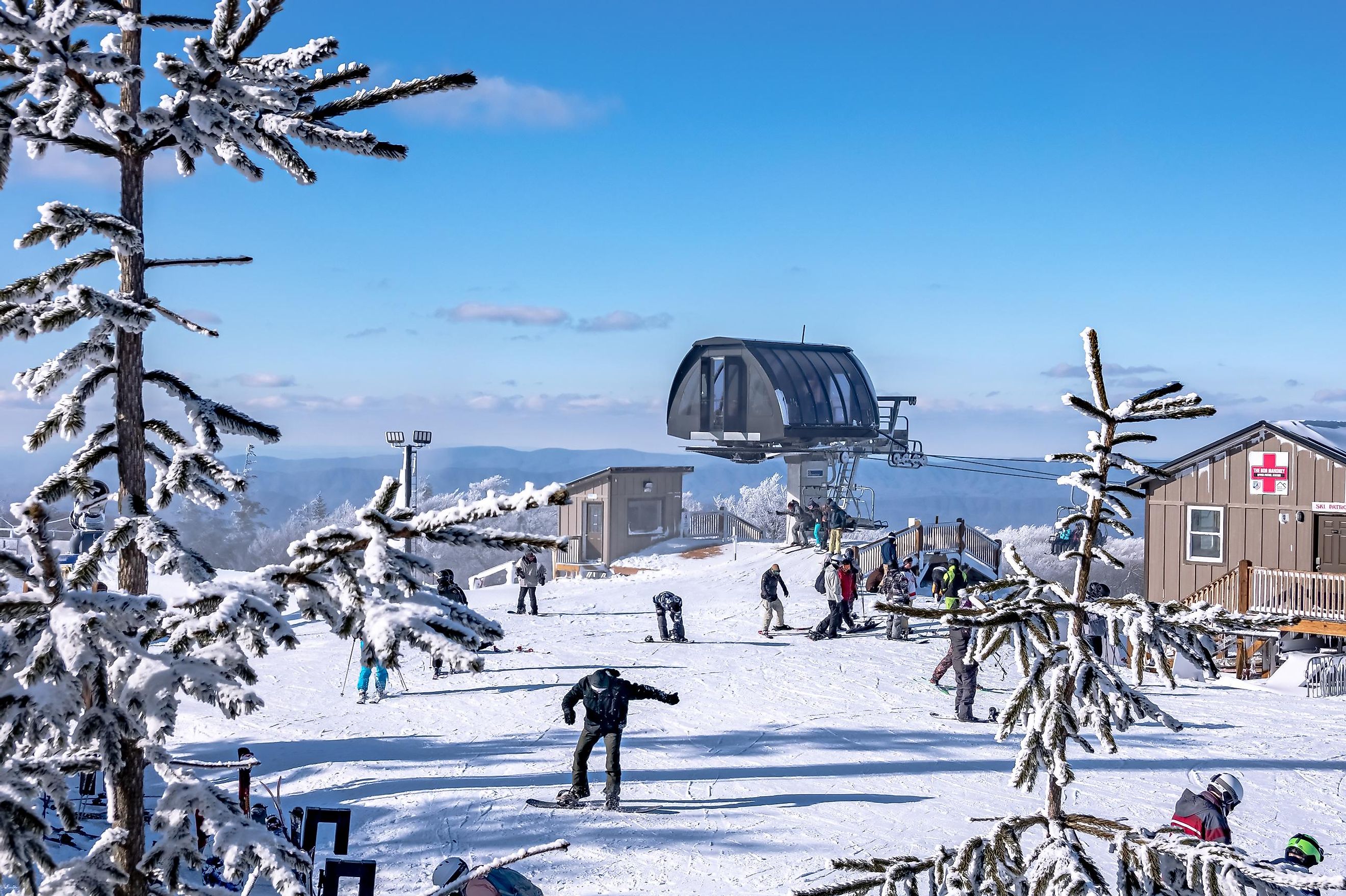 Ski resort in Beech Mountain, North Carolina.