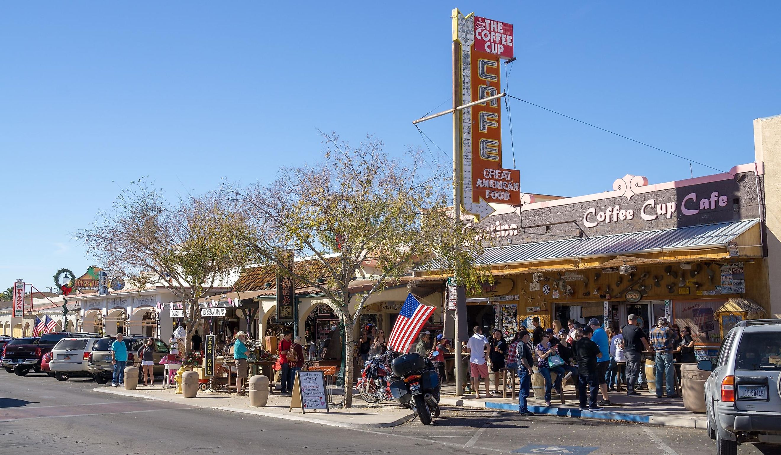 Cafe and restaurant center of Boulder City, Nevada. Editorial credit: Laurens Hoddenbagh / Shutterstock.com