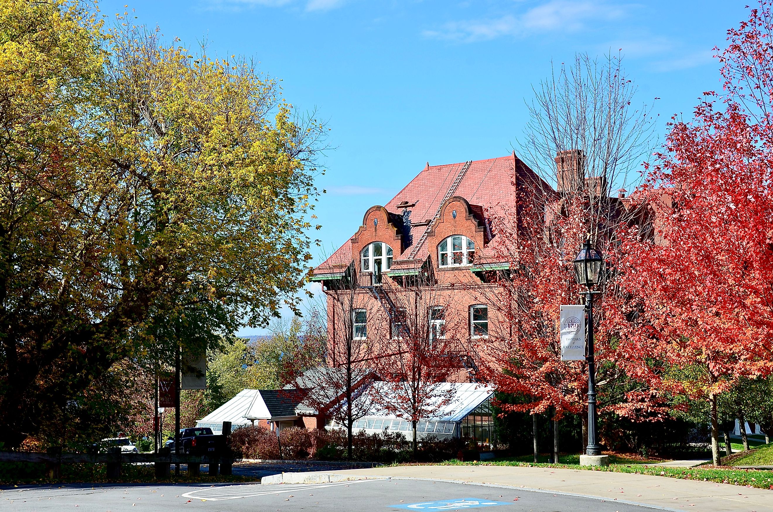 The buildings at the Wells College campus in Aurora, New York. Image credit PQK via Shutterstock.