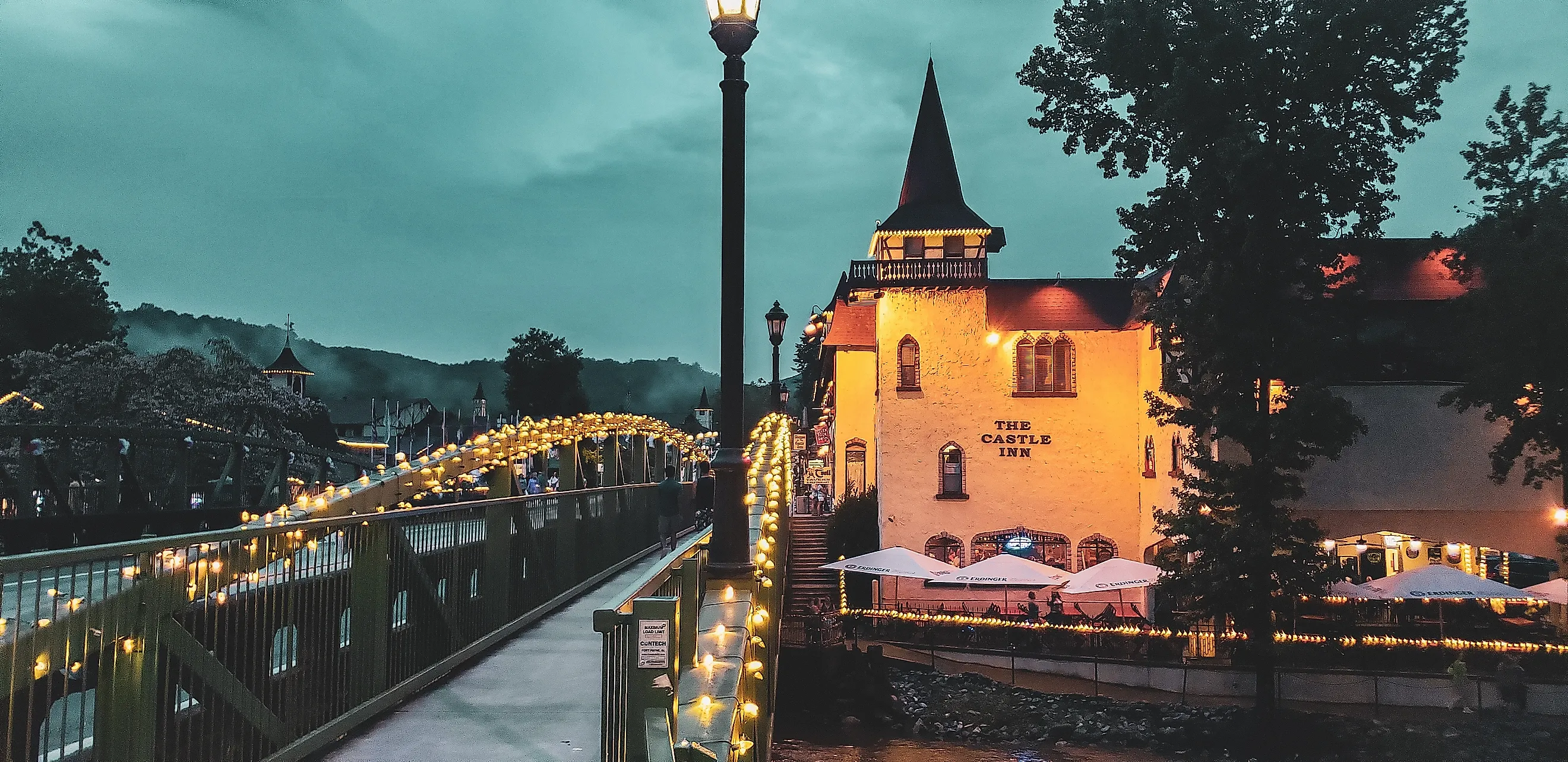 Helen, Georgia home to one of the most alpine inspired small towns in the US. Editorial credit: AshleyGary / Shutterstock.com