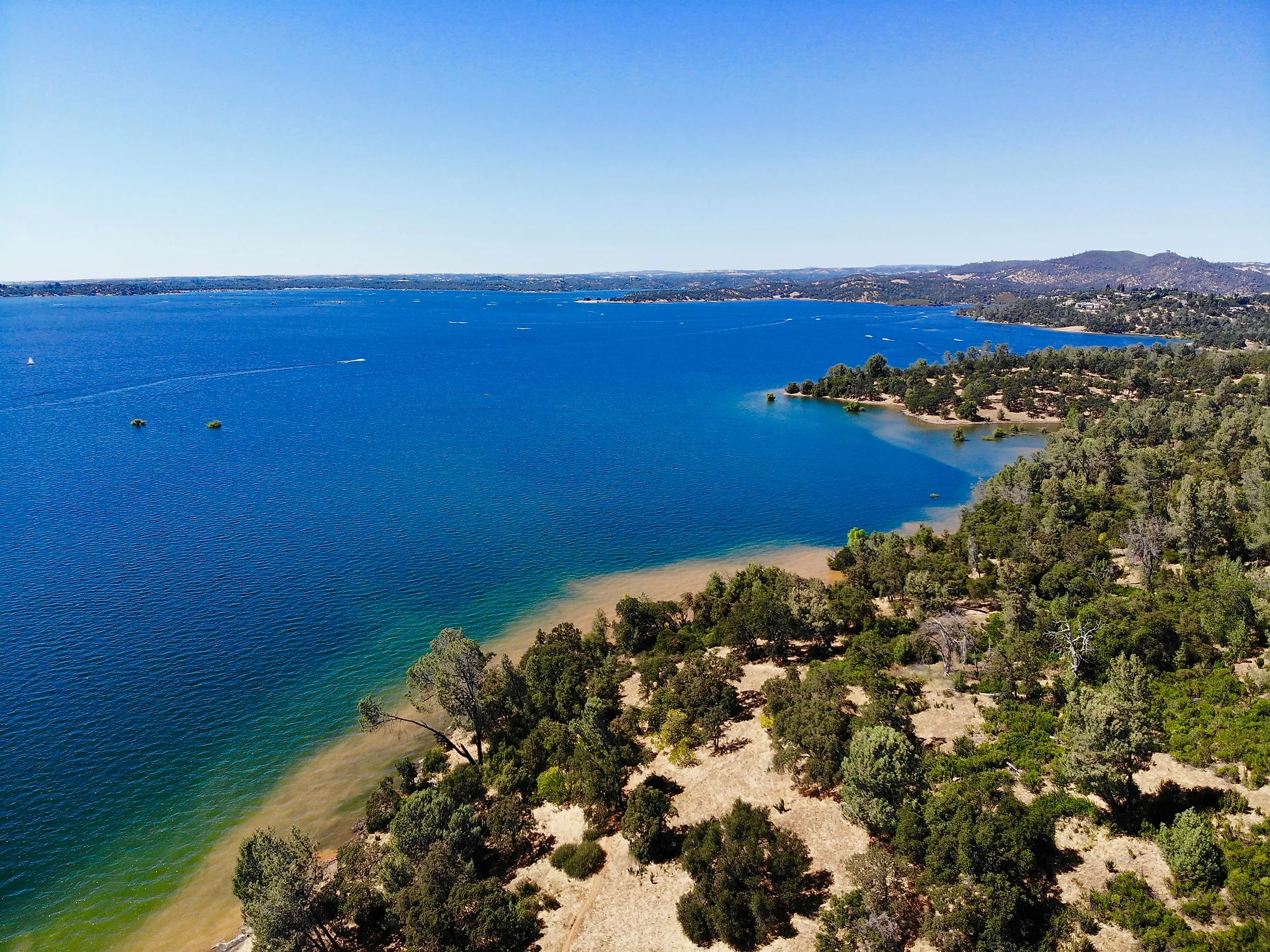 Aerial view of Folsom Lake