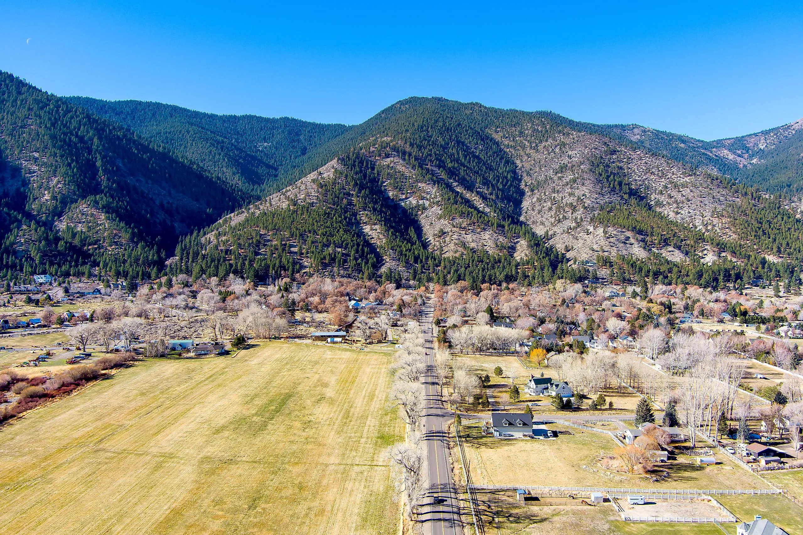 Overlooking Genoa, Nevada, in the Carson Valley.