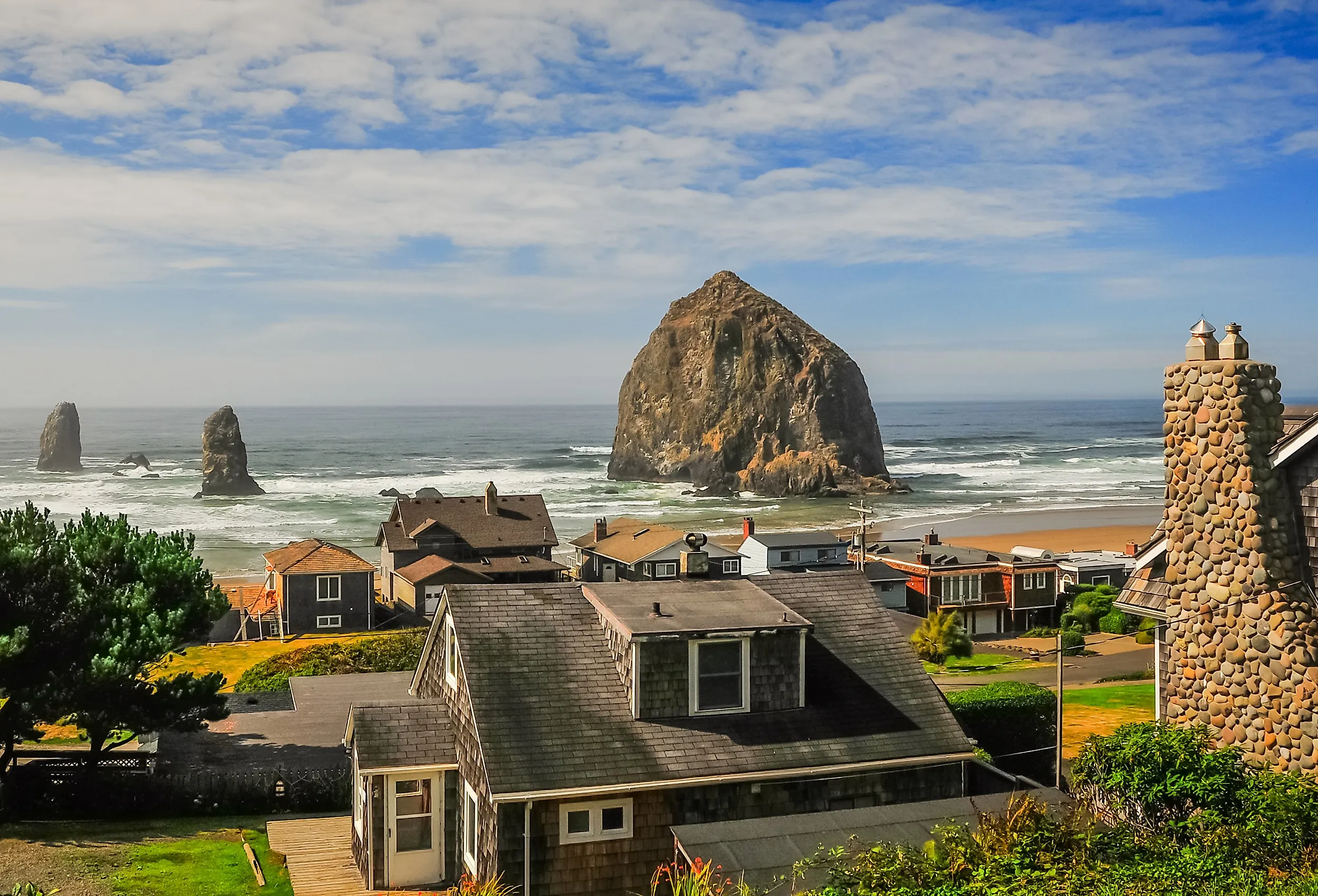Overlooking Cannon Beach, Oregon Coast.
