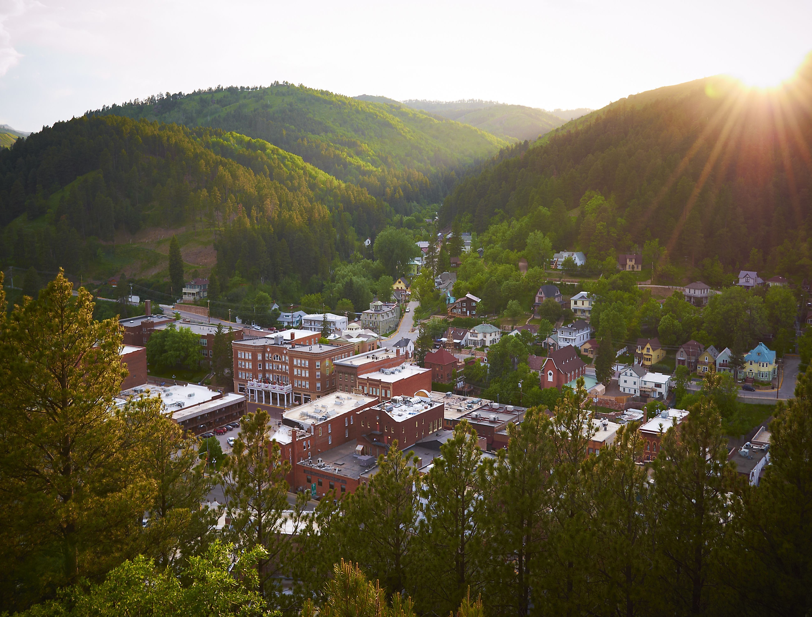 Sunset of Deadwood, South Dakota. Image credit Jason Donnelly via shutterstock