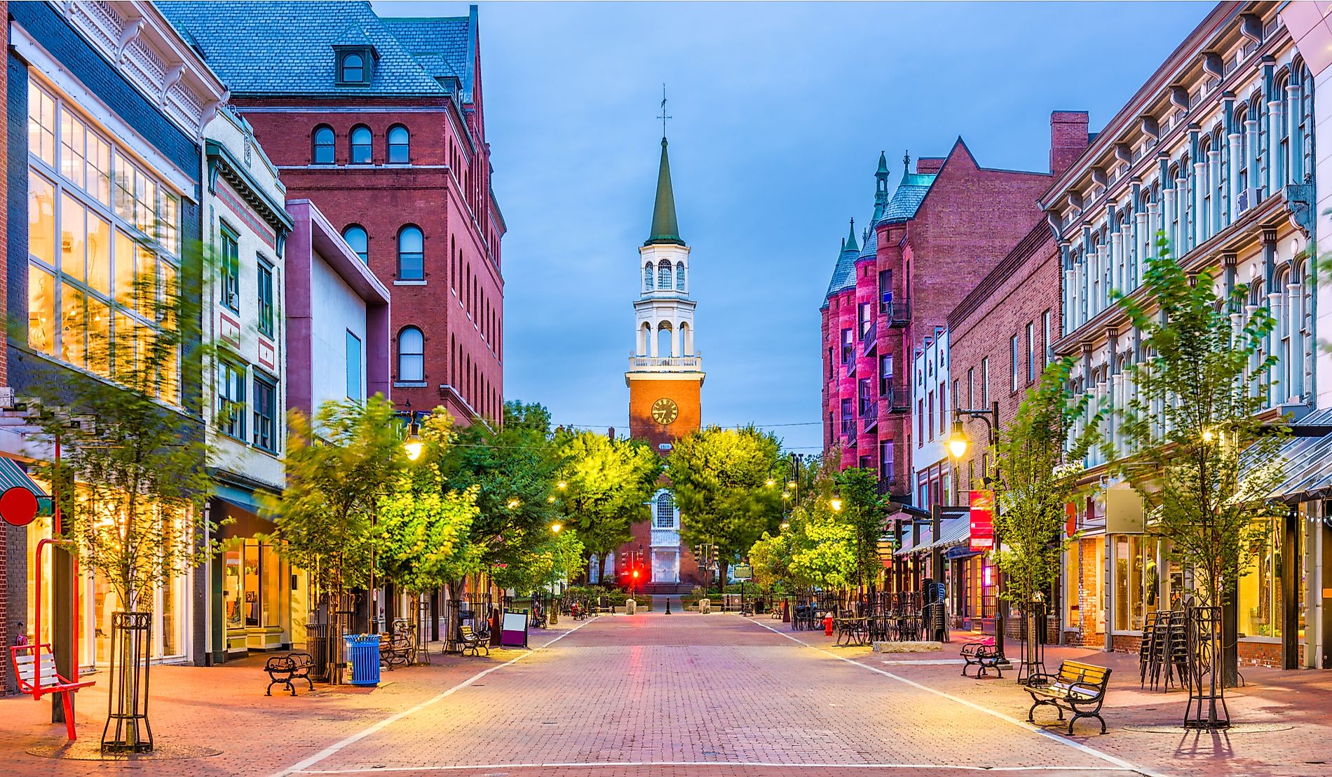 Church Street Marketplace, Burlington, Vermont. 