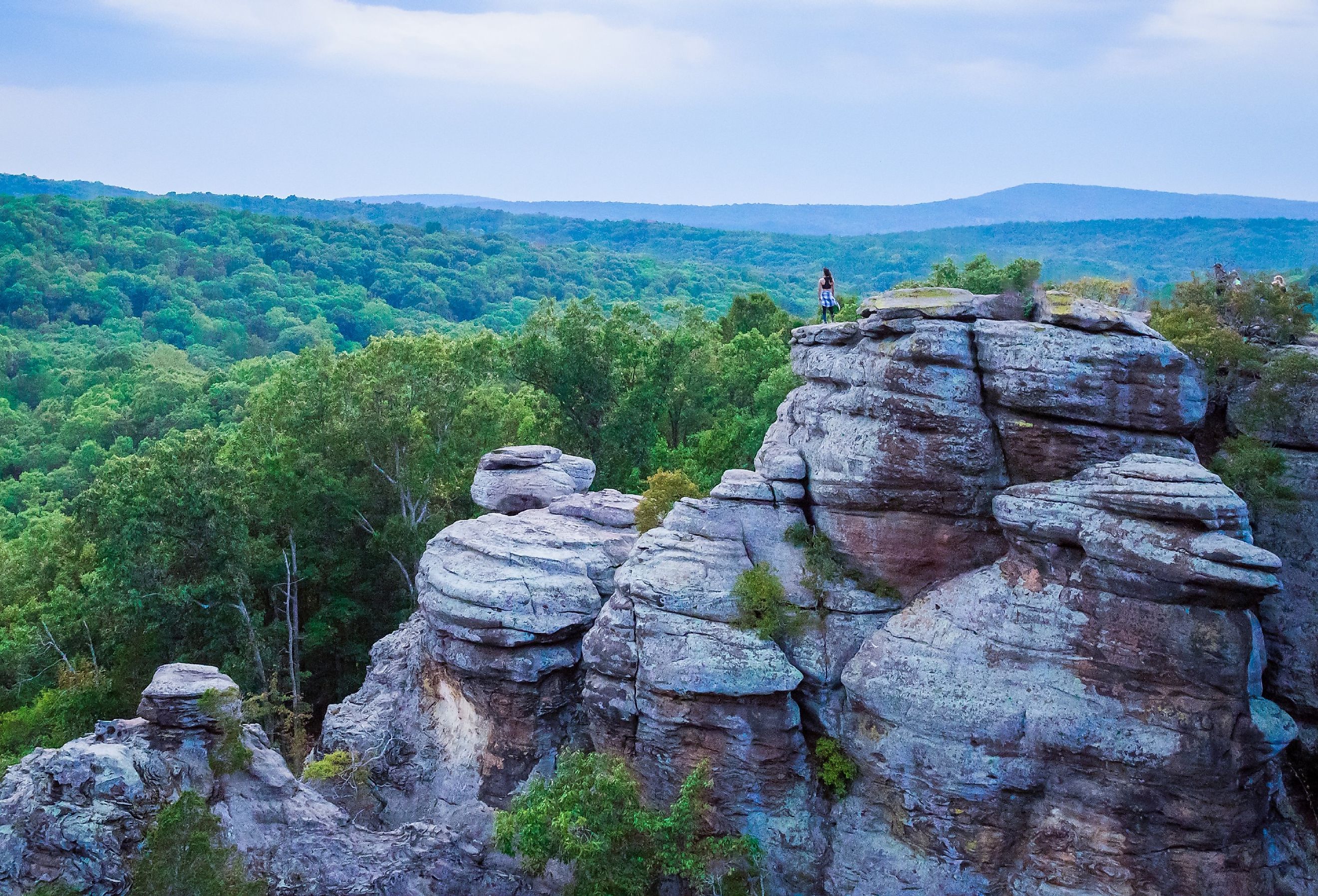 The Garden of Gods in Shawnee National Forest, Herod, Illinois, US.