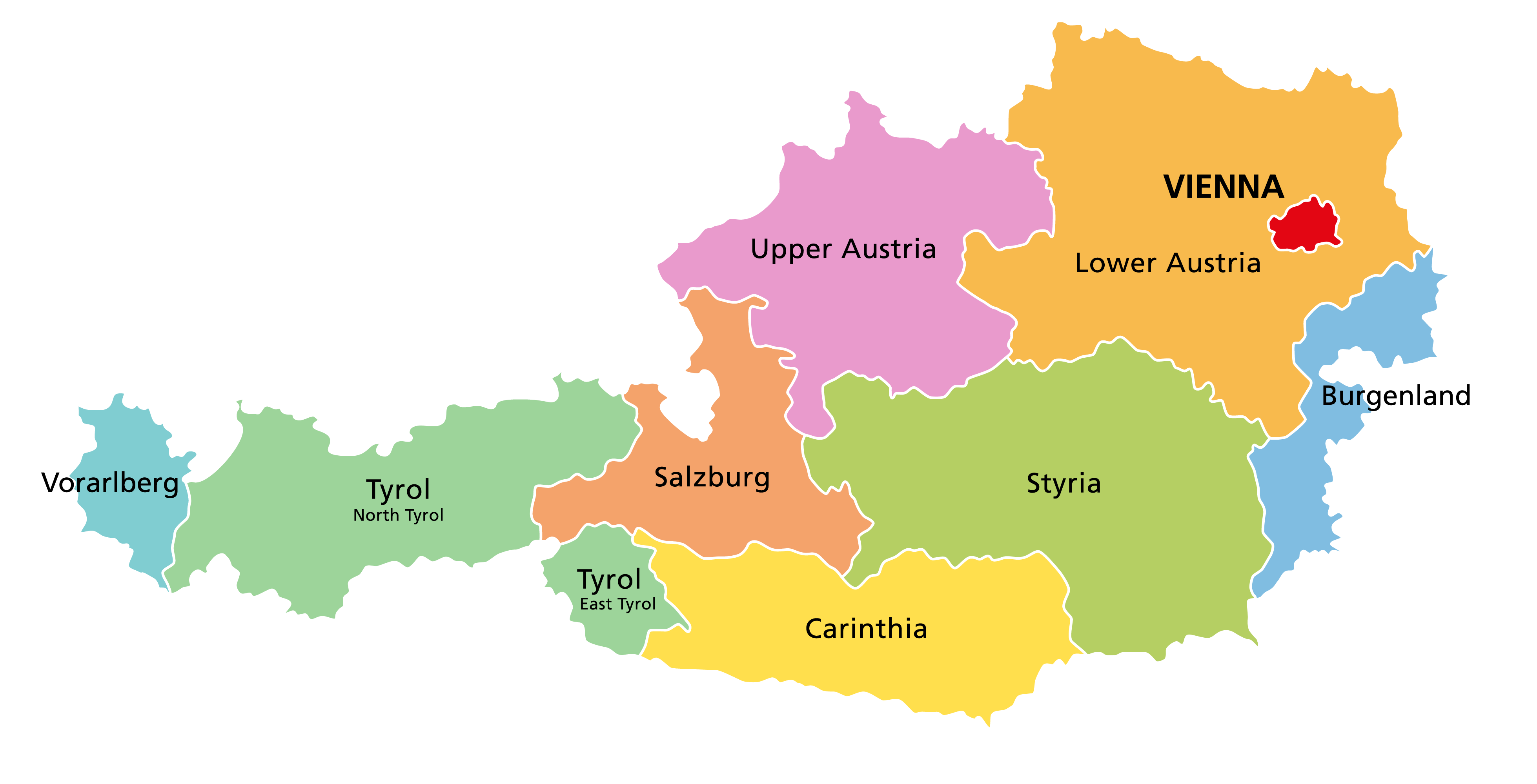 Mapa De Austria