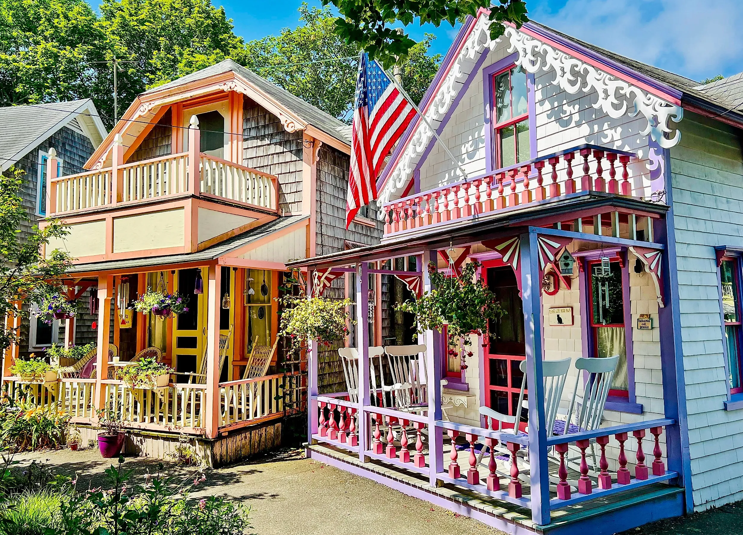 Gingerbread houses in Oak Bluffs, Massachusetts. Image credit JTTucker via Shutterstock