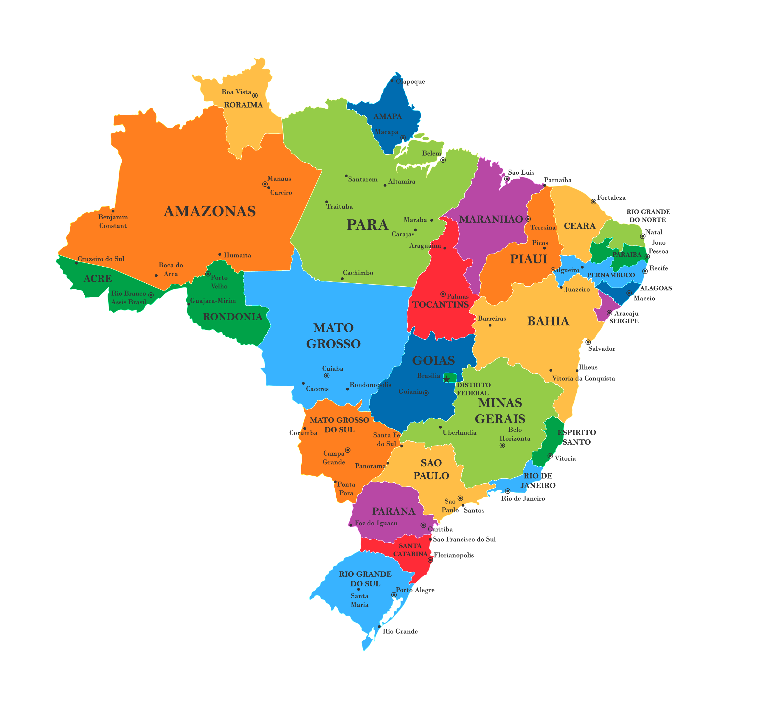 Brazil Maps Facts World Atlas