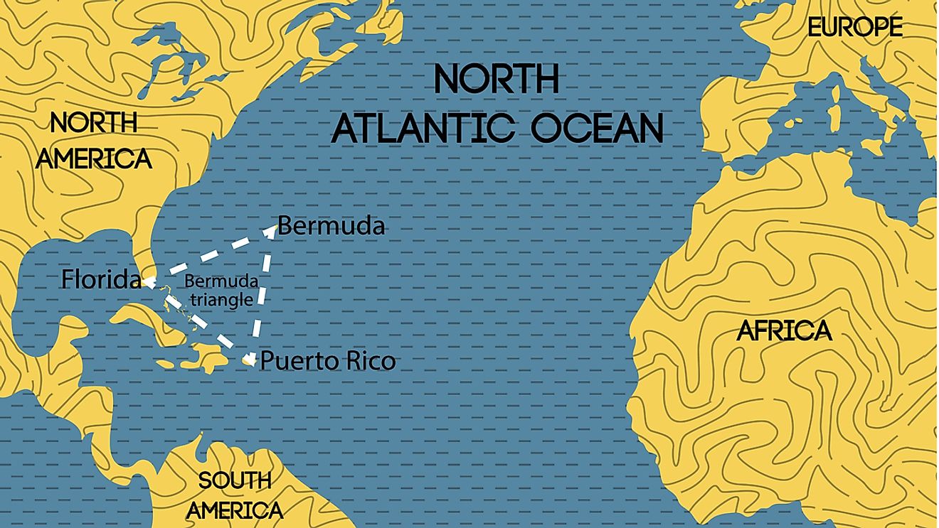 Bermuda Triangle map.