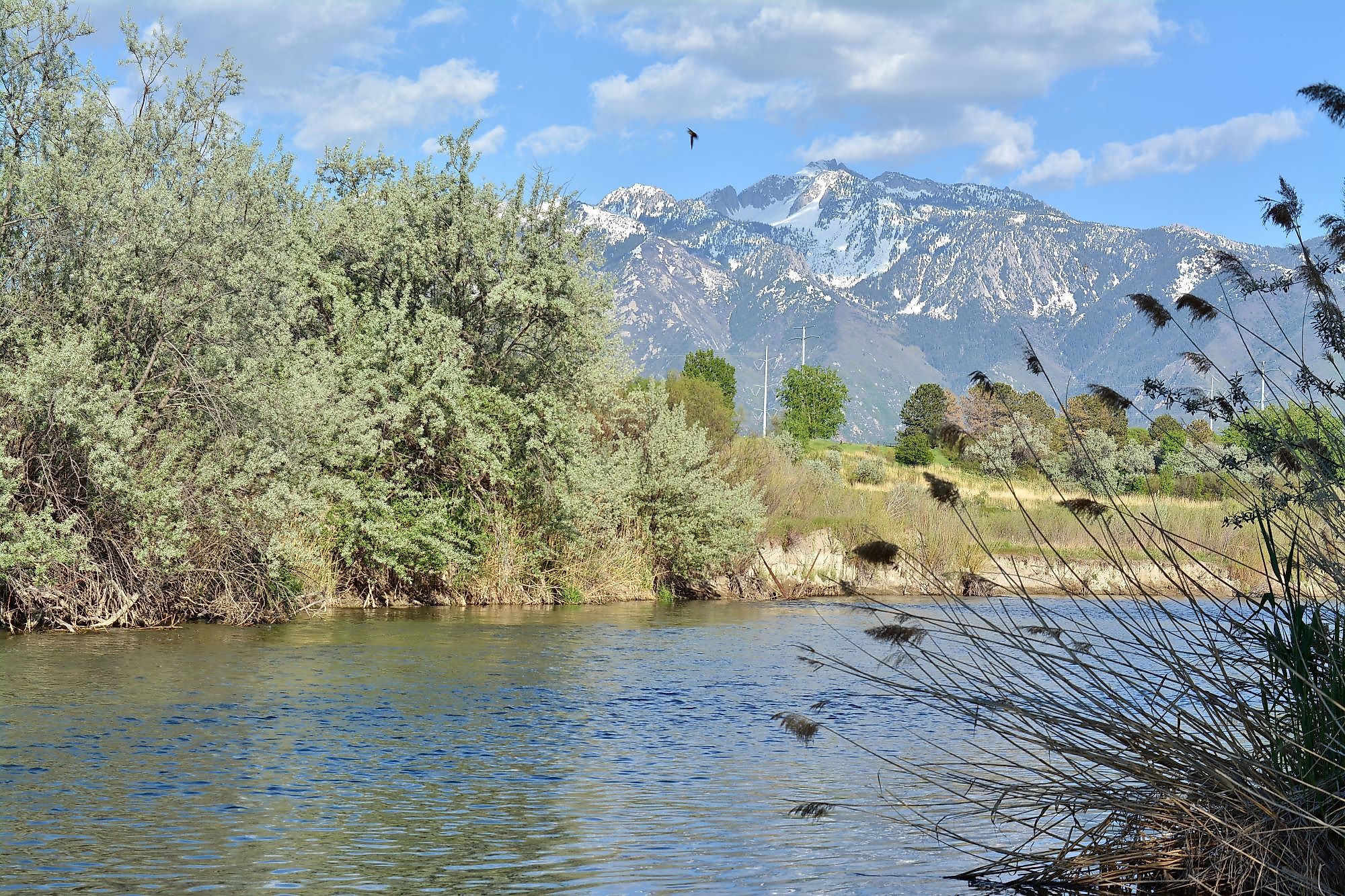 Mountain view in West Jordan, Utah.