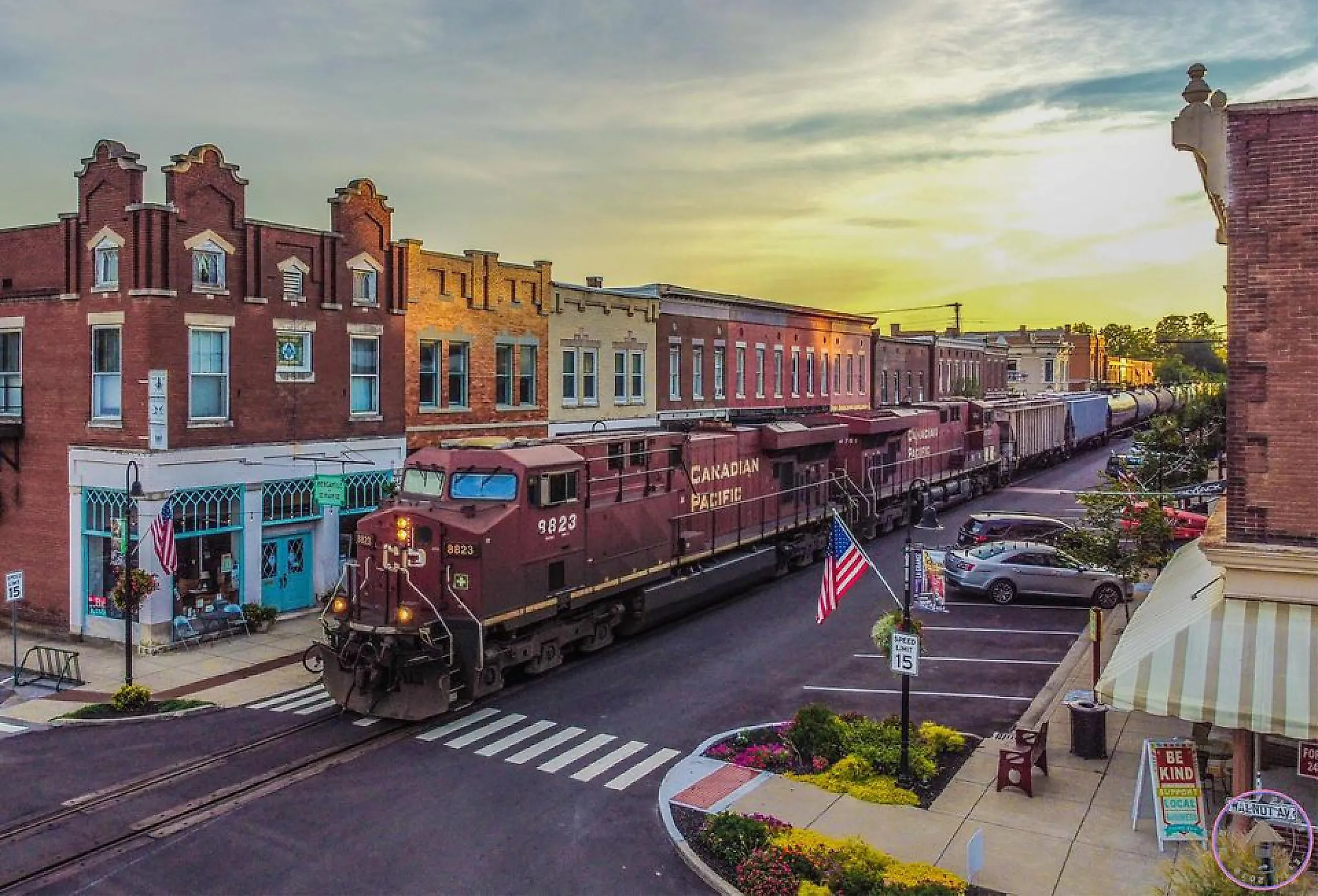Downtown La Grange in Kentucky.