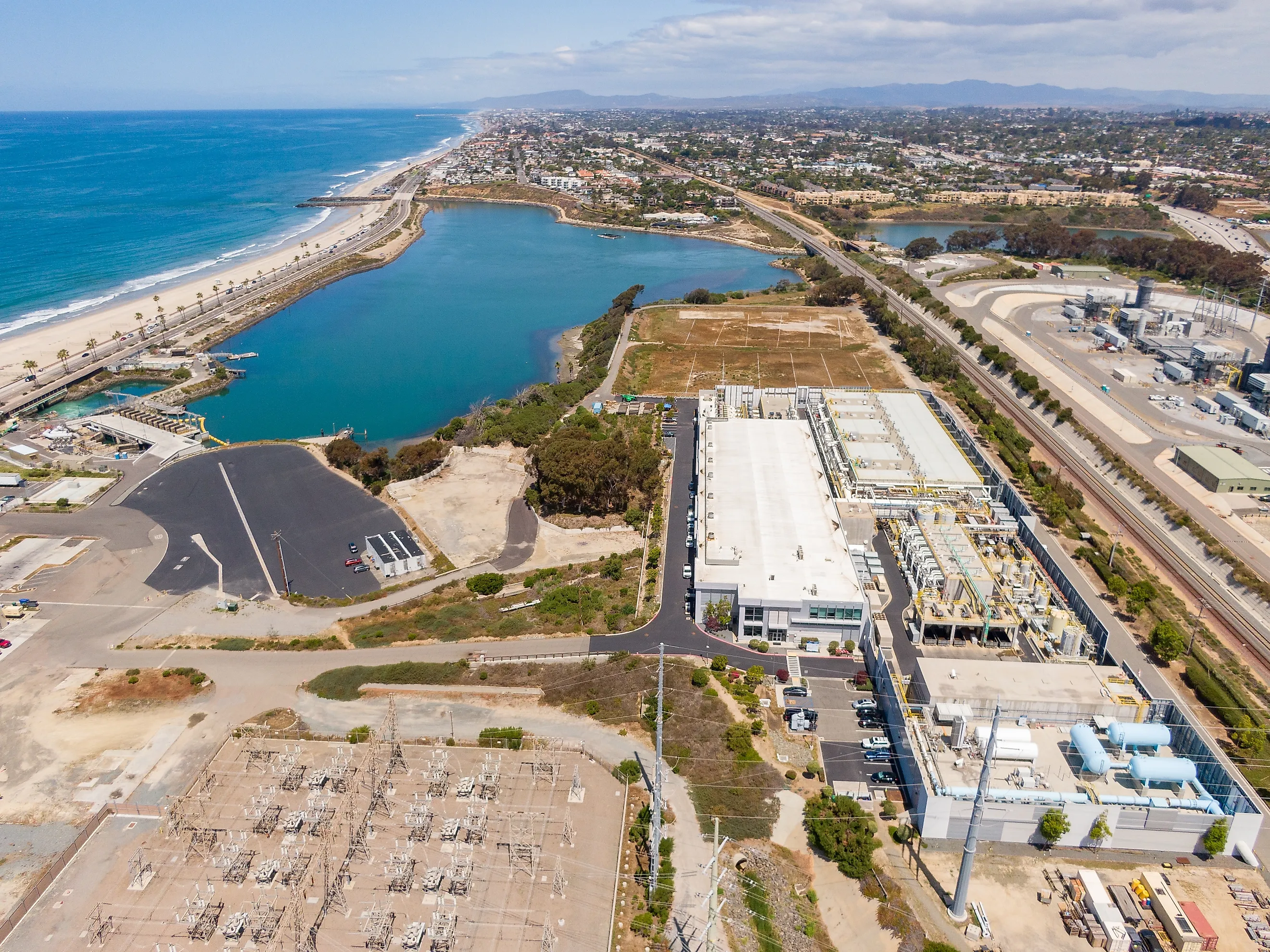 Lewis Carlsbad Desalination Plant, Editorial credit: Oak City Drone / Shutterstock.com