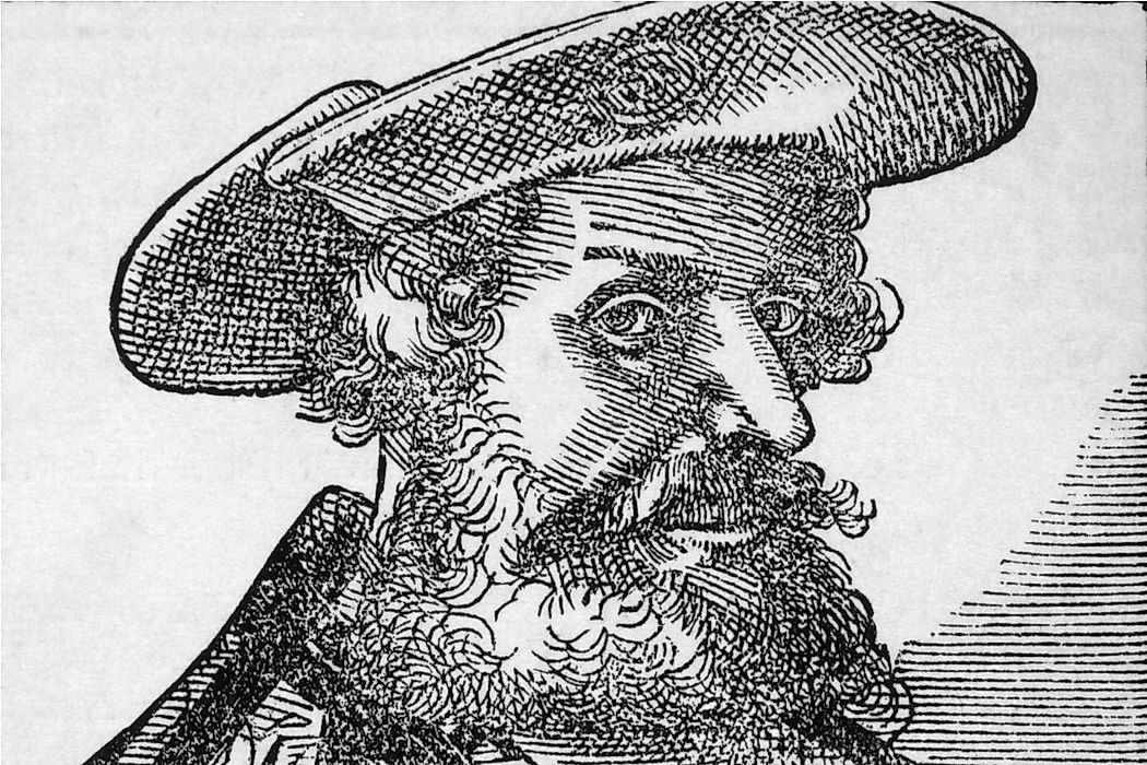 A portrait of Ptolemy.