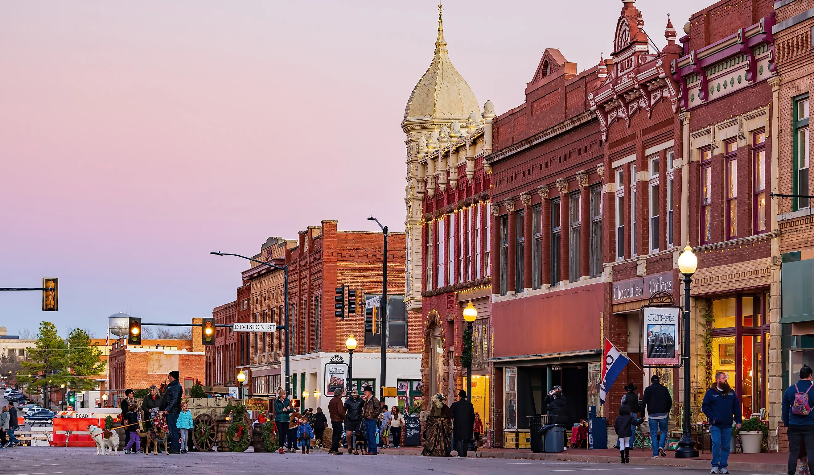 Downtown Guthrie, Oklahoma. Image credit Kit Leong via Shutterstock.com