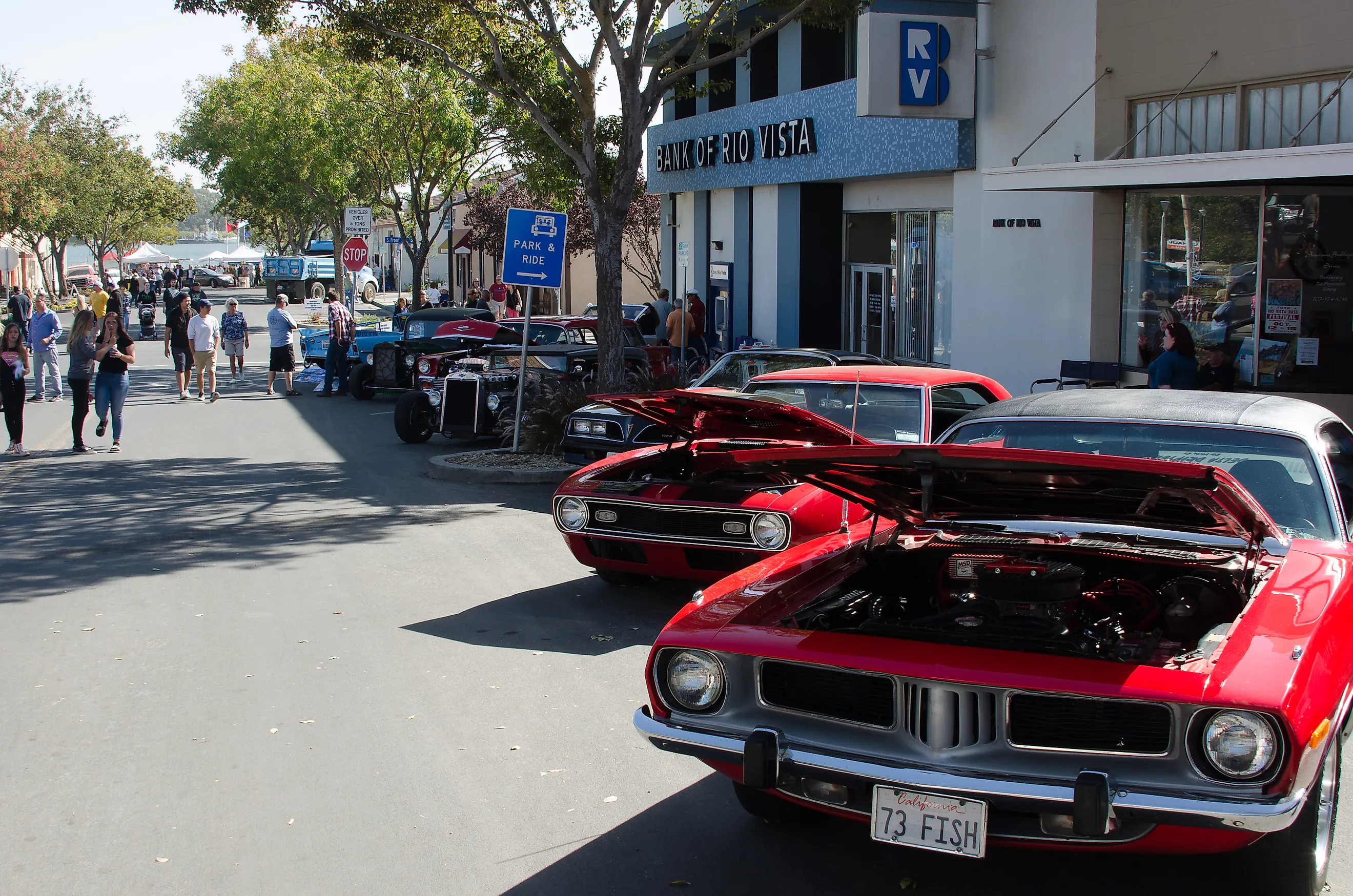 Car Show on the streets Rio Vista California