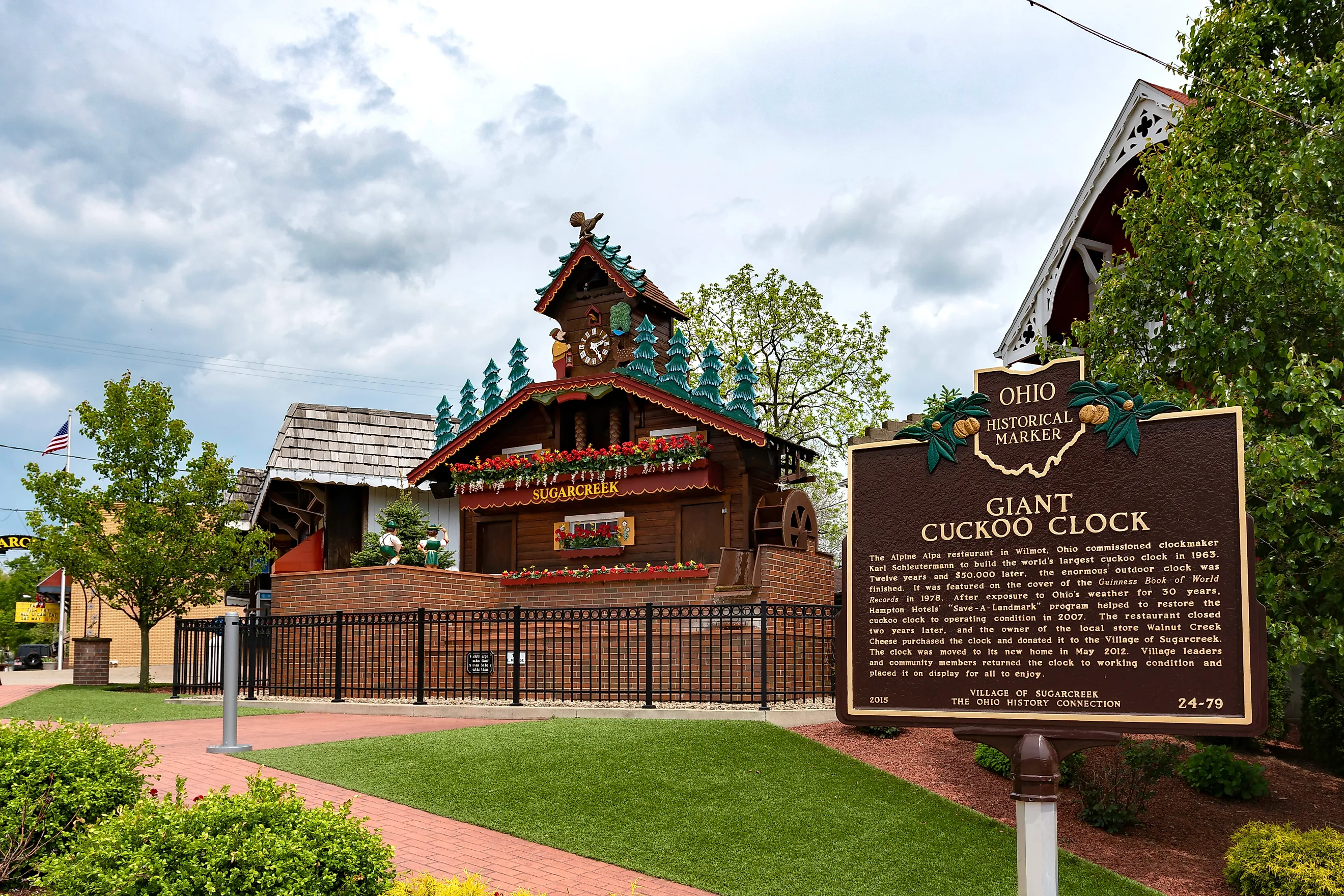 The Giant Cuckoo Clock in Sugarcreek, Ohio. Image credit:  JNix / Shutterstock.com.