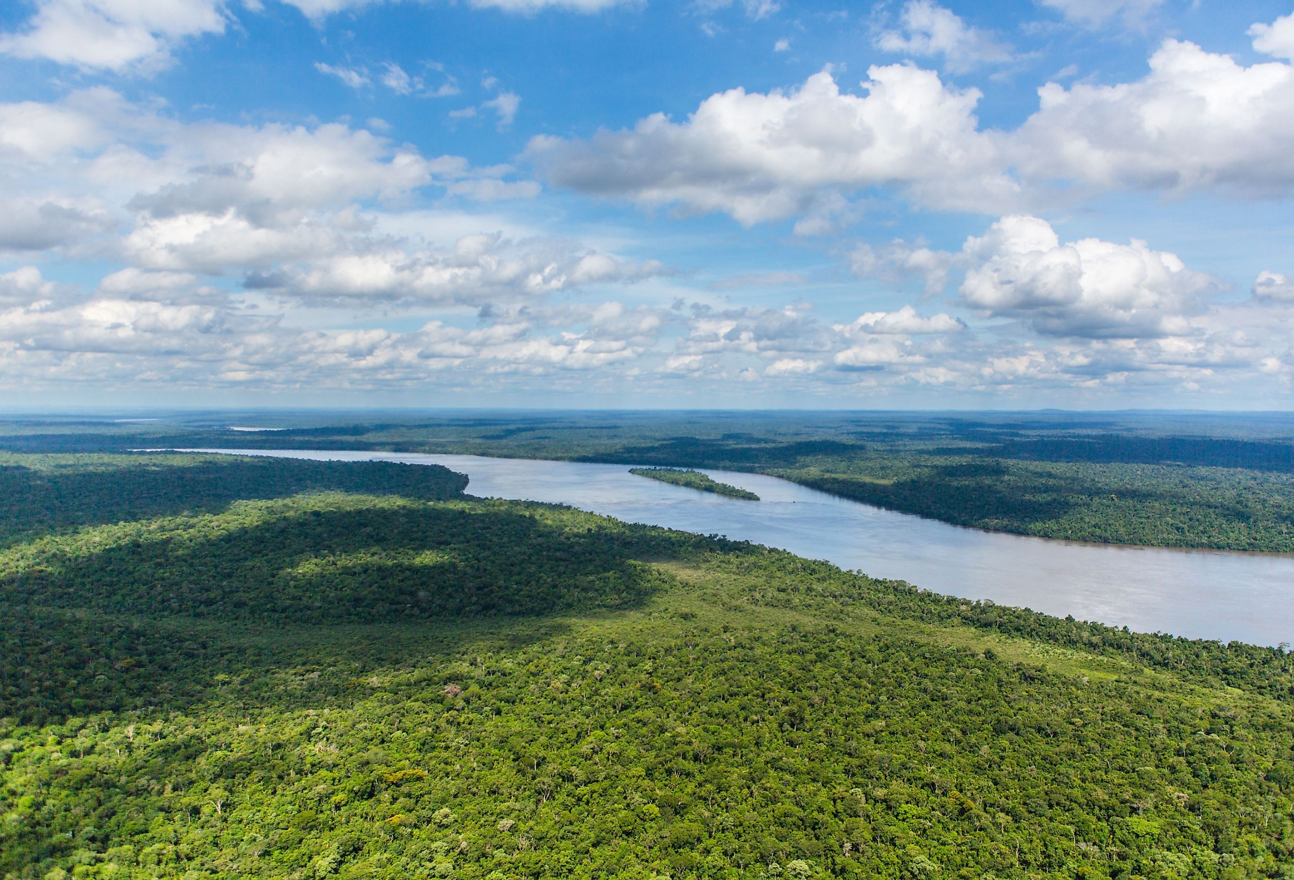 Beautiful Aerial View of Iguazu Falls, One of the Most Beautiful