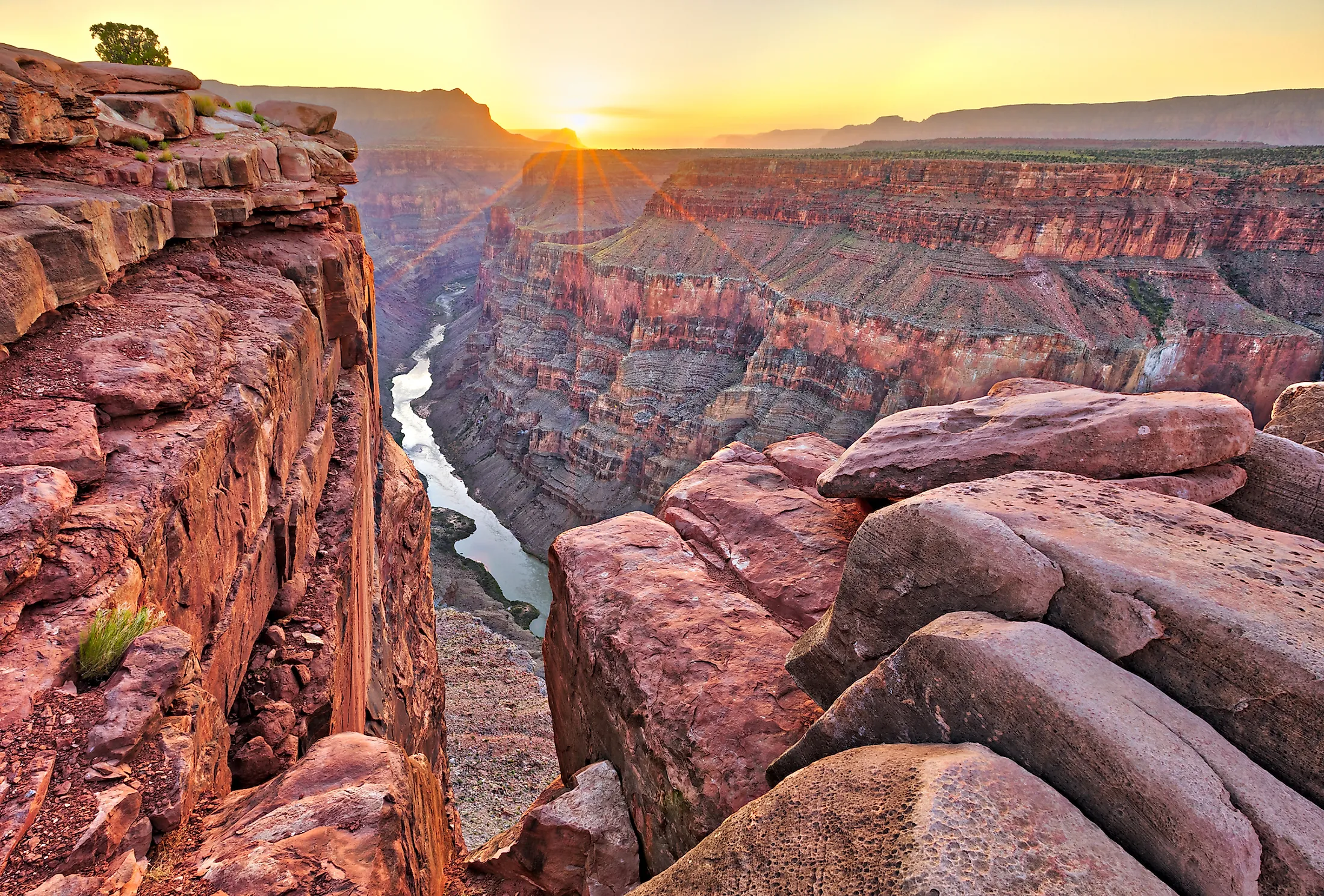 The Grand Canyon in Arizona.