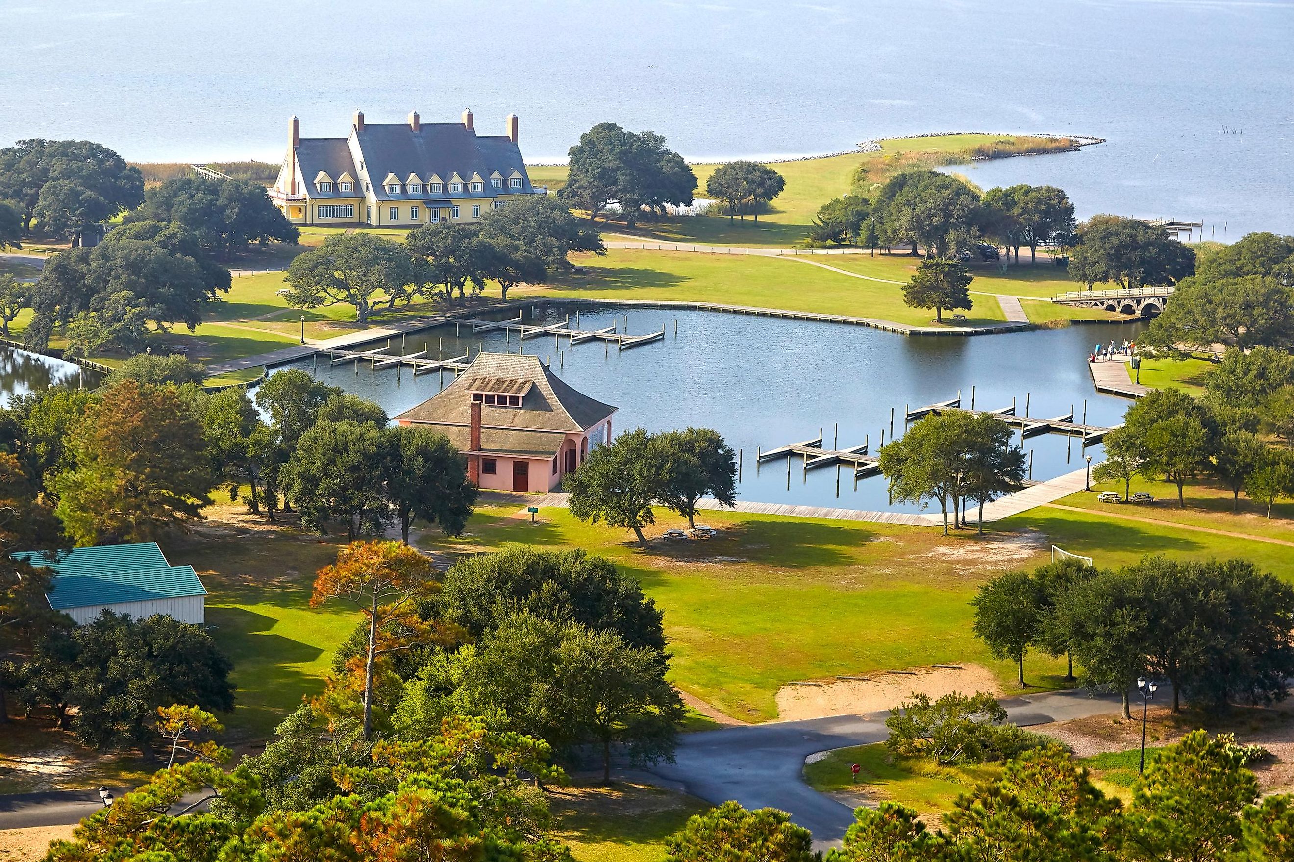 The beautiful Outer Banks town of Corolla.