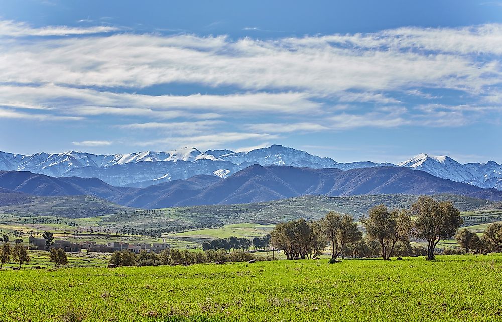 The landscape of Morocco.