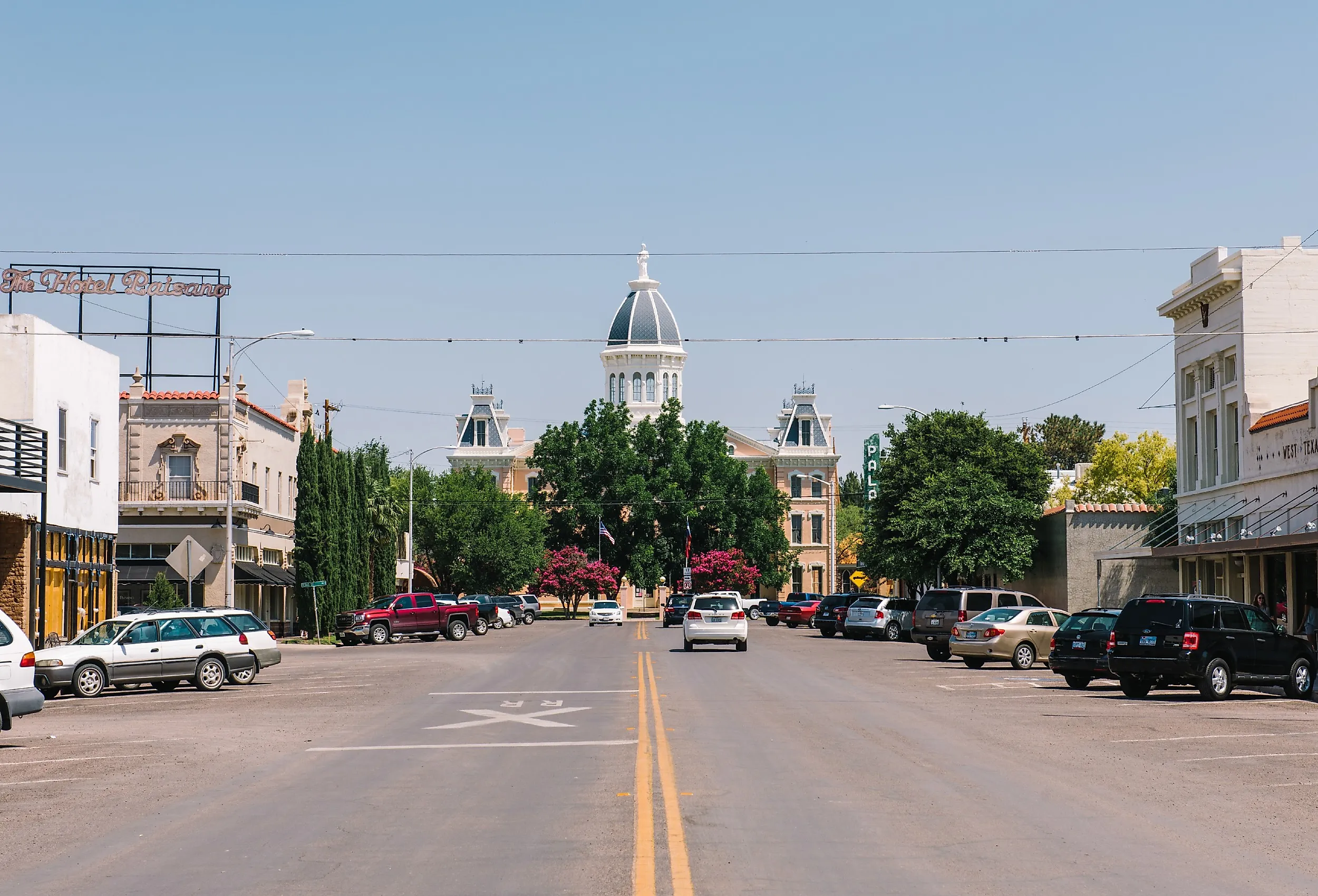 Downtown street in Marfa, Texas. Image credit jmanaugh3 via Shutterstock