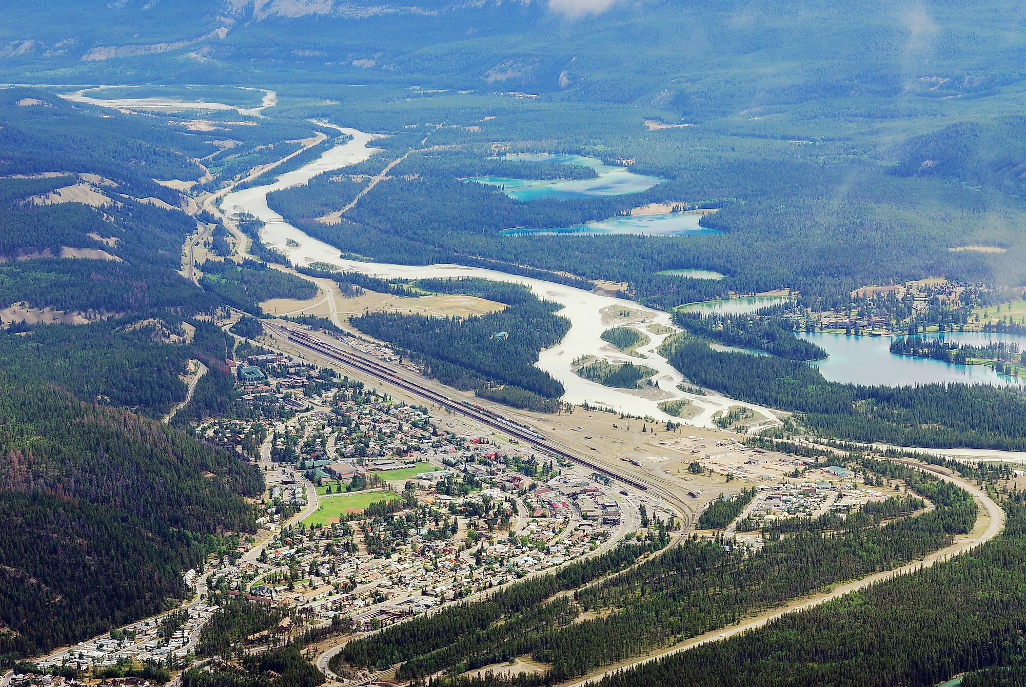 Aerial view of Jasper