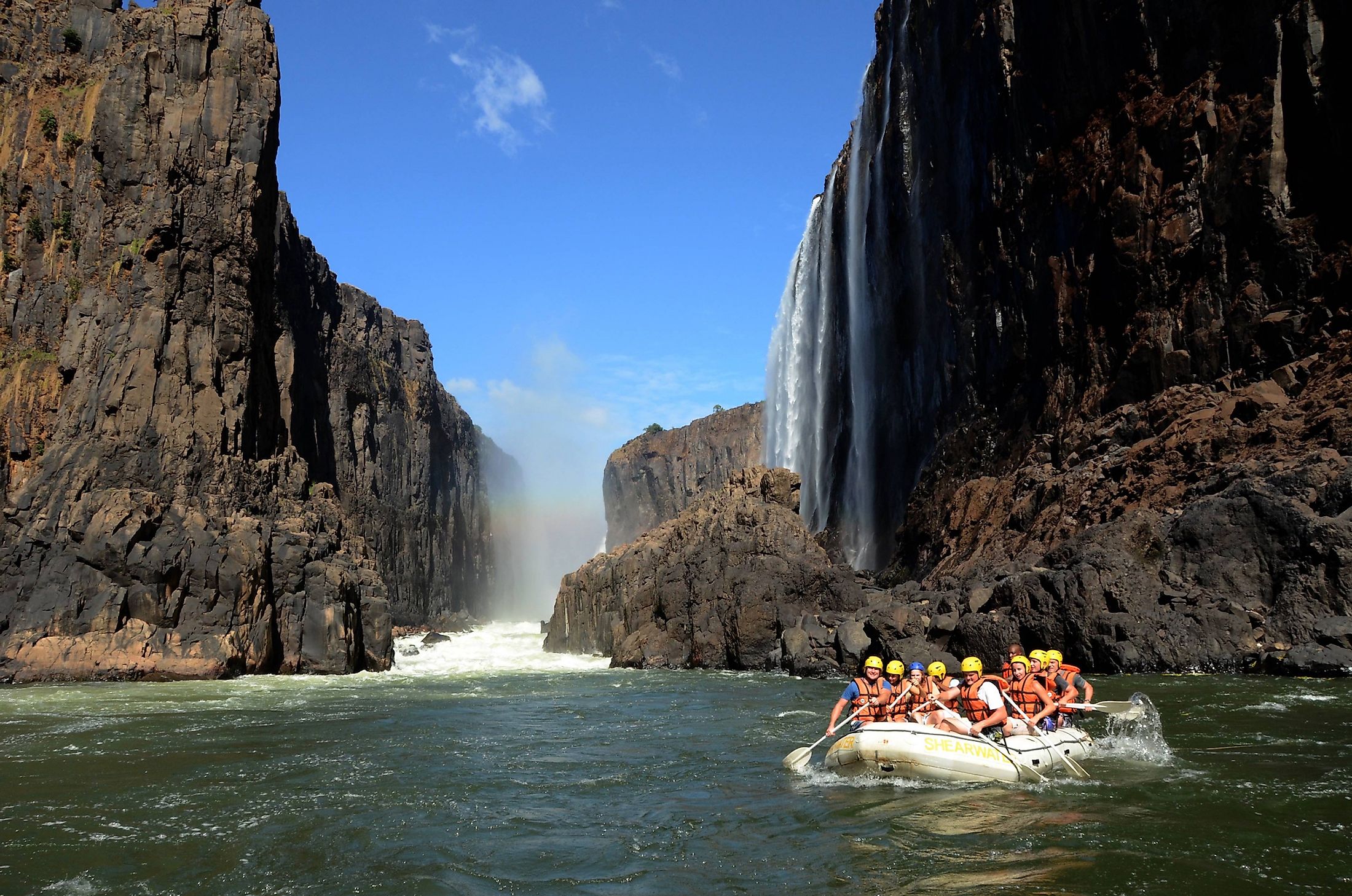 Zambezi River rafting. Editorial credit: cordelia bua / Shutterstock.com