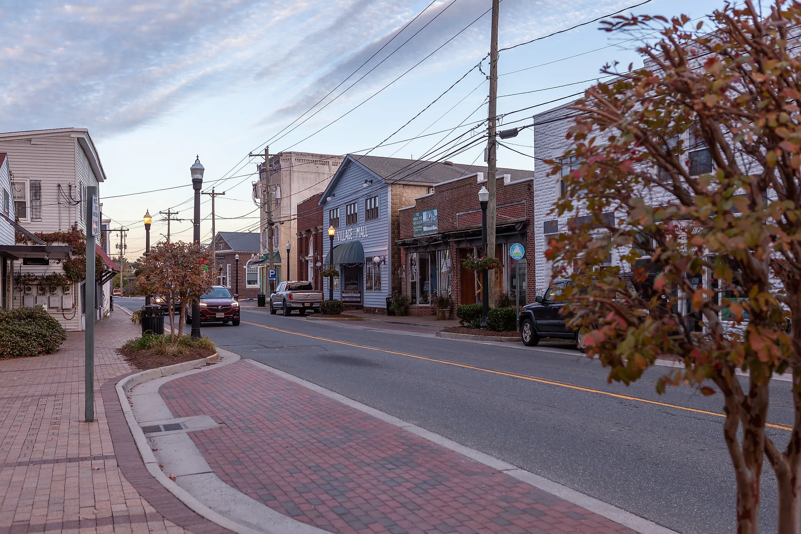 Street view in Chincoteague, Virginia. Editorial Photo Credit: M.M.PHOTO via Shutterstock.
