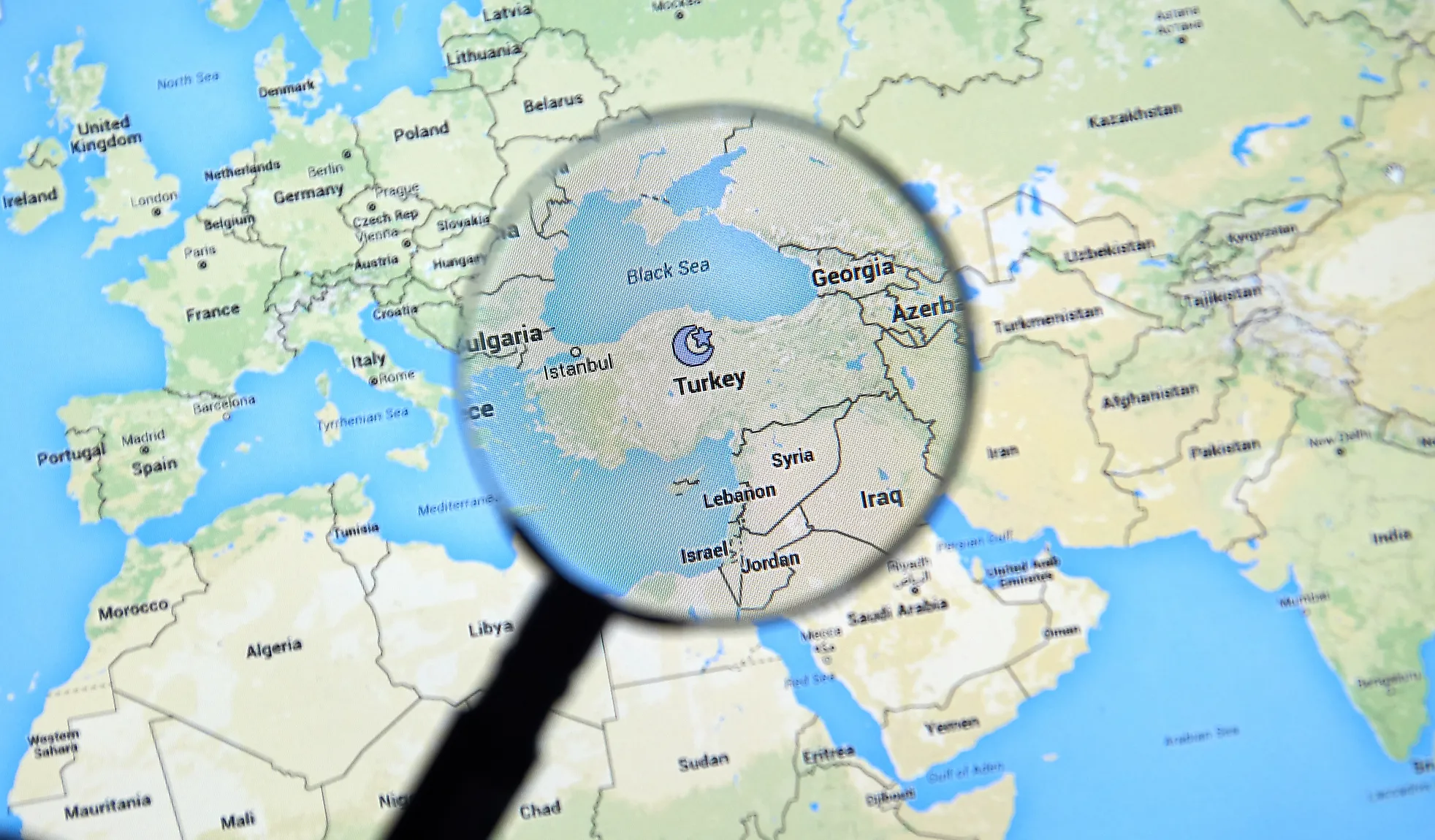 Turkey is a transcontinental country spanning across Europe and Asia.