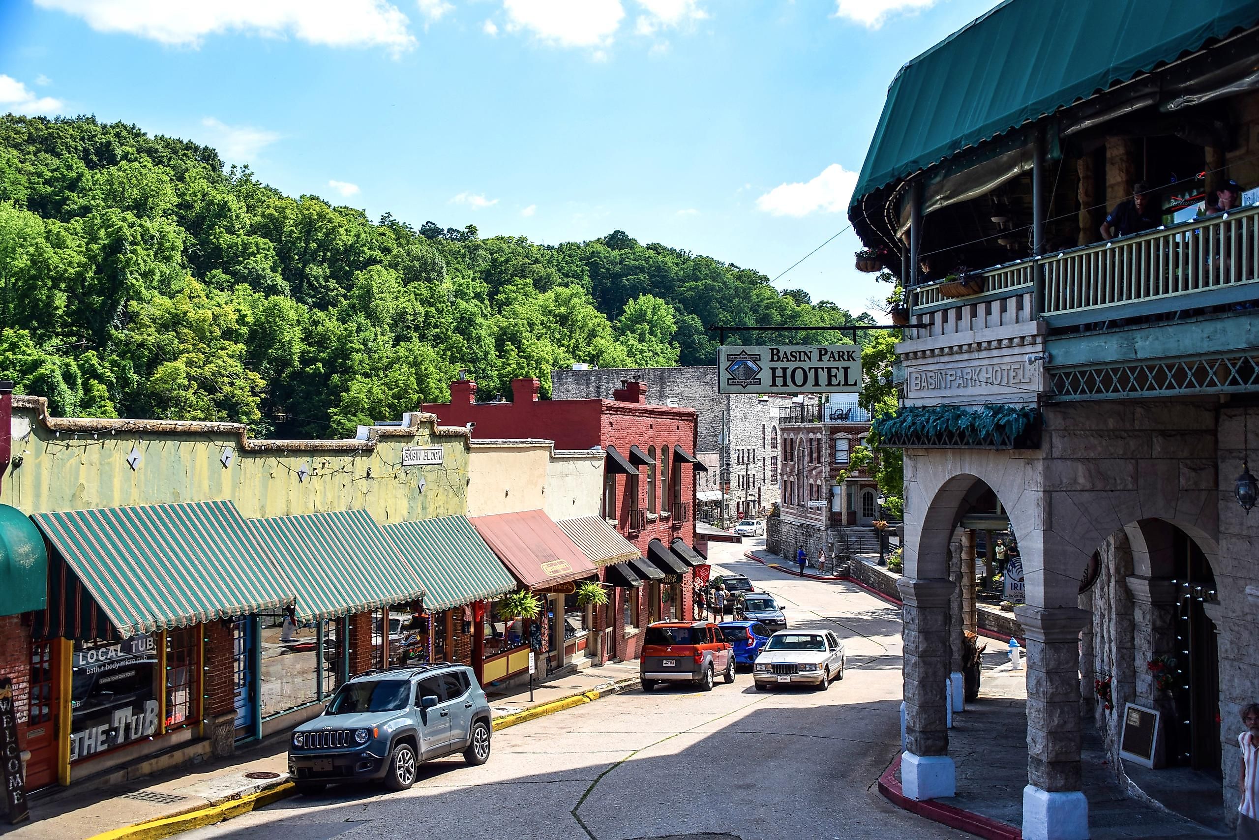 Downtown Eureka Springs, Arkansas.