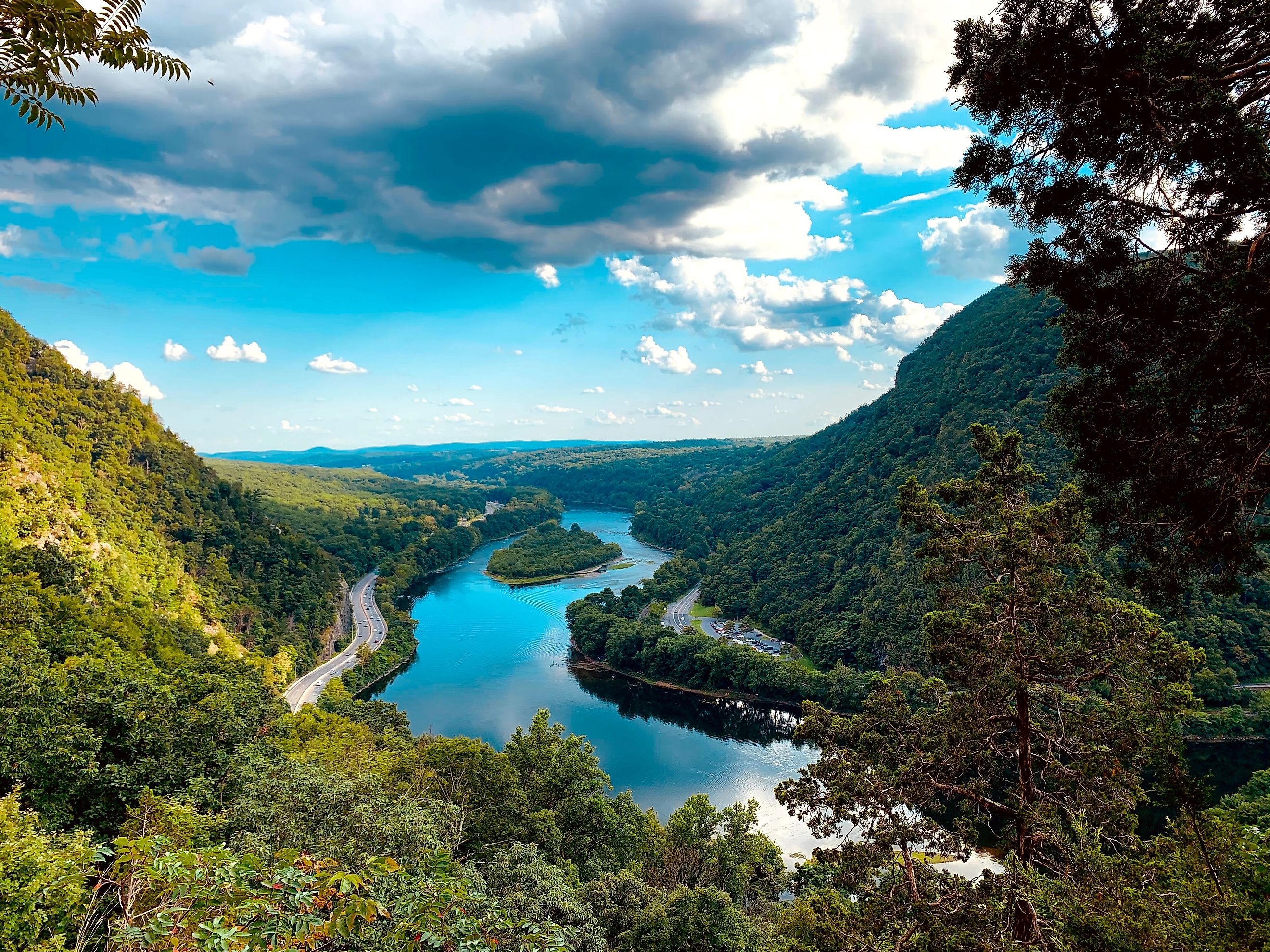 Delaware Water Gap on the New Jersey and Pennsylvania border.