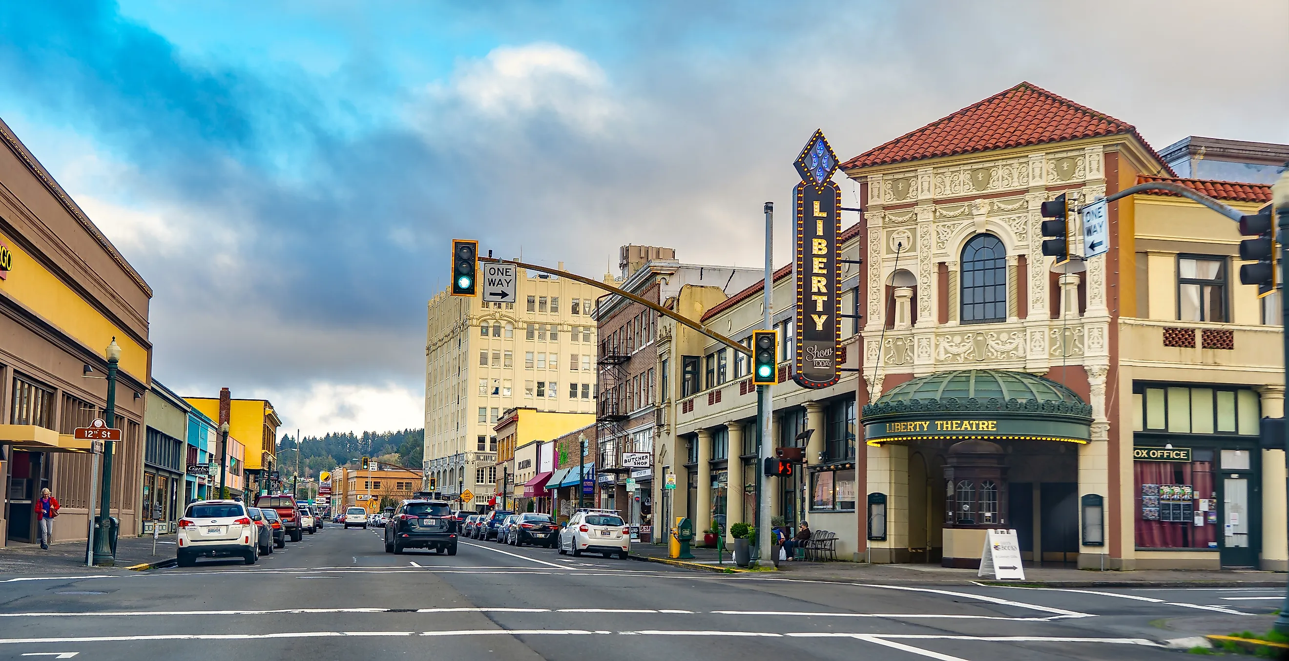 The Liberty Theater in downtown Astoria, Oregon.