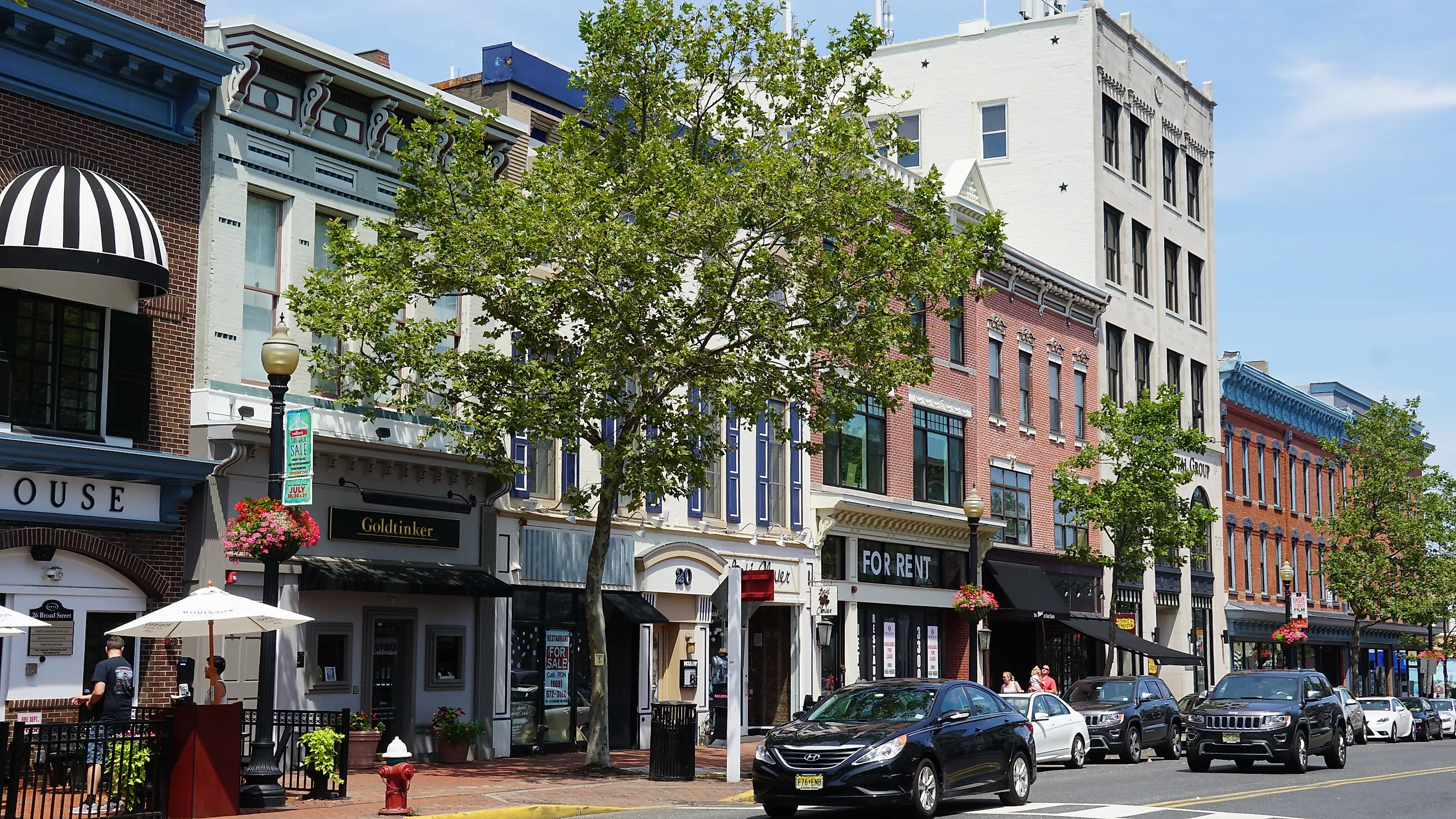 RED BANK, NJ - JUL 16: Around the town of Red Bank in New Jersey, as seen on July 16, 2021. Ritu Manoj Jethani via Shutterstock. 