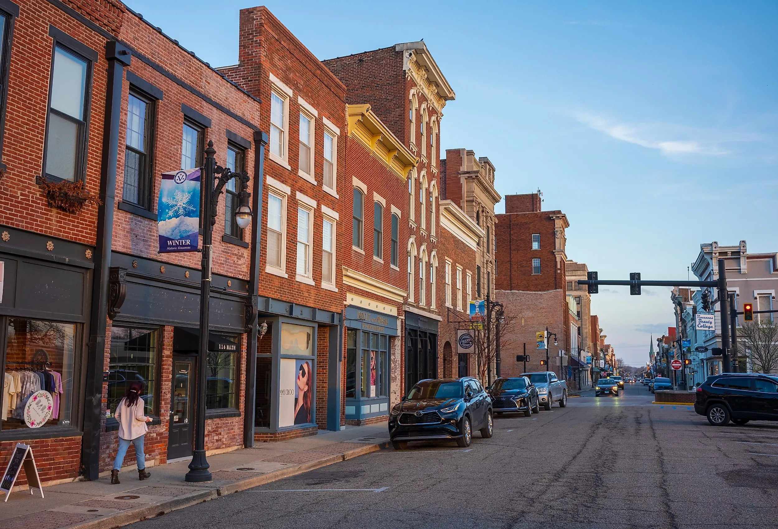 Main Street in Vincennes, Indiana. Image credit JWCohen via Shutterstock