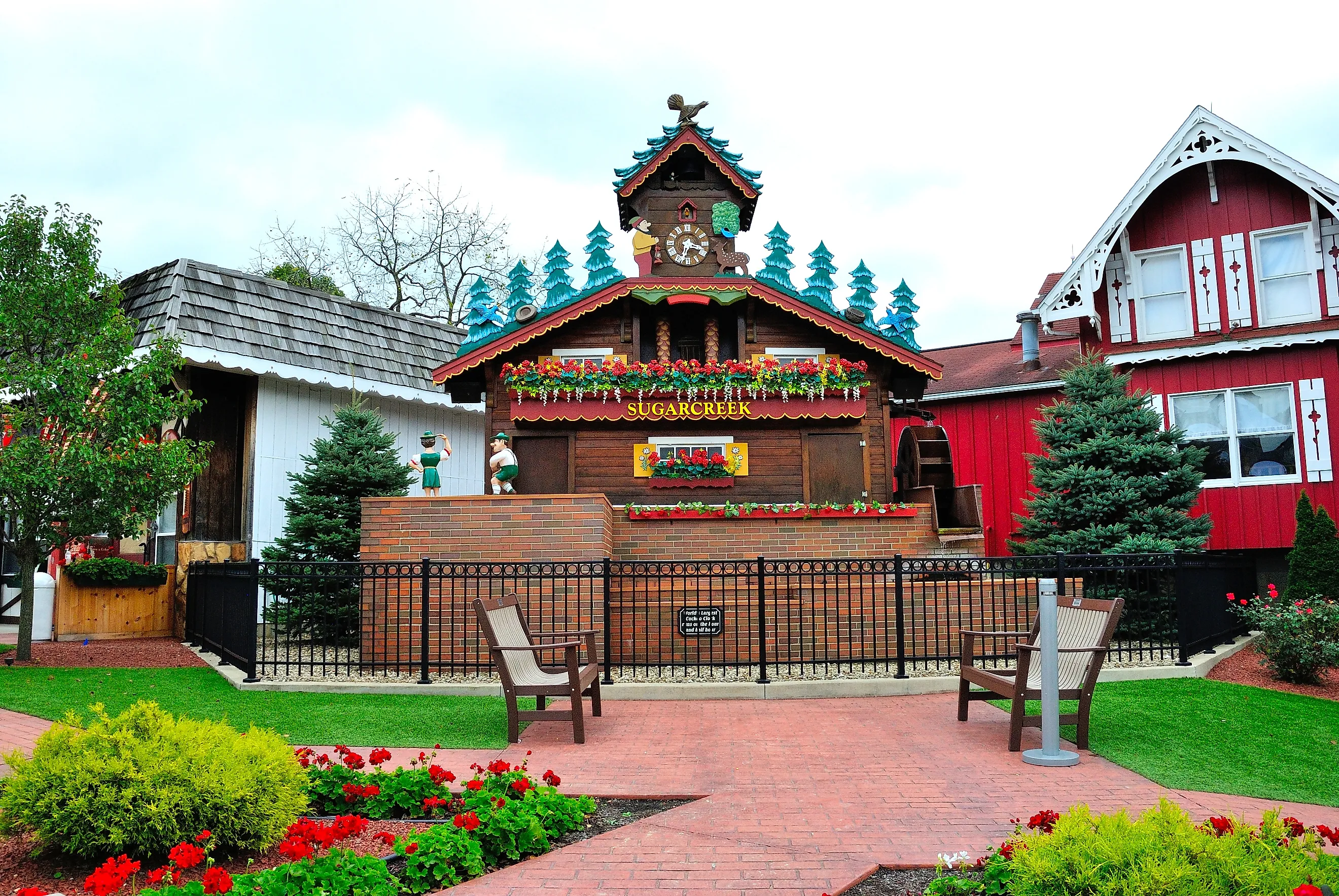 Giant Cuckoo Clock in Sugarcreek, Ohio. Image credit: Nina Alizada / Shutterstock.com.